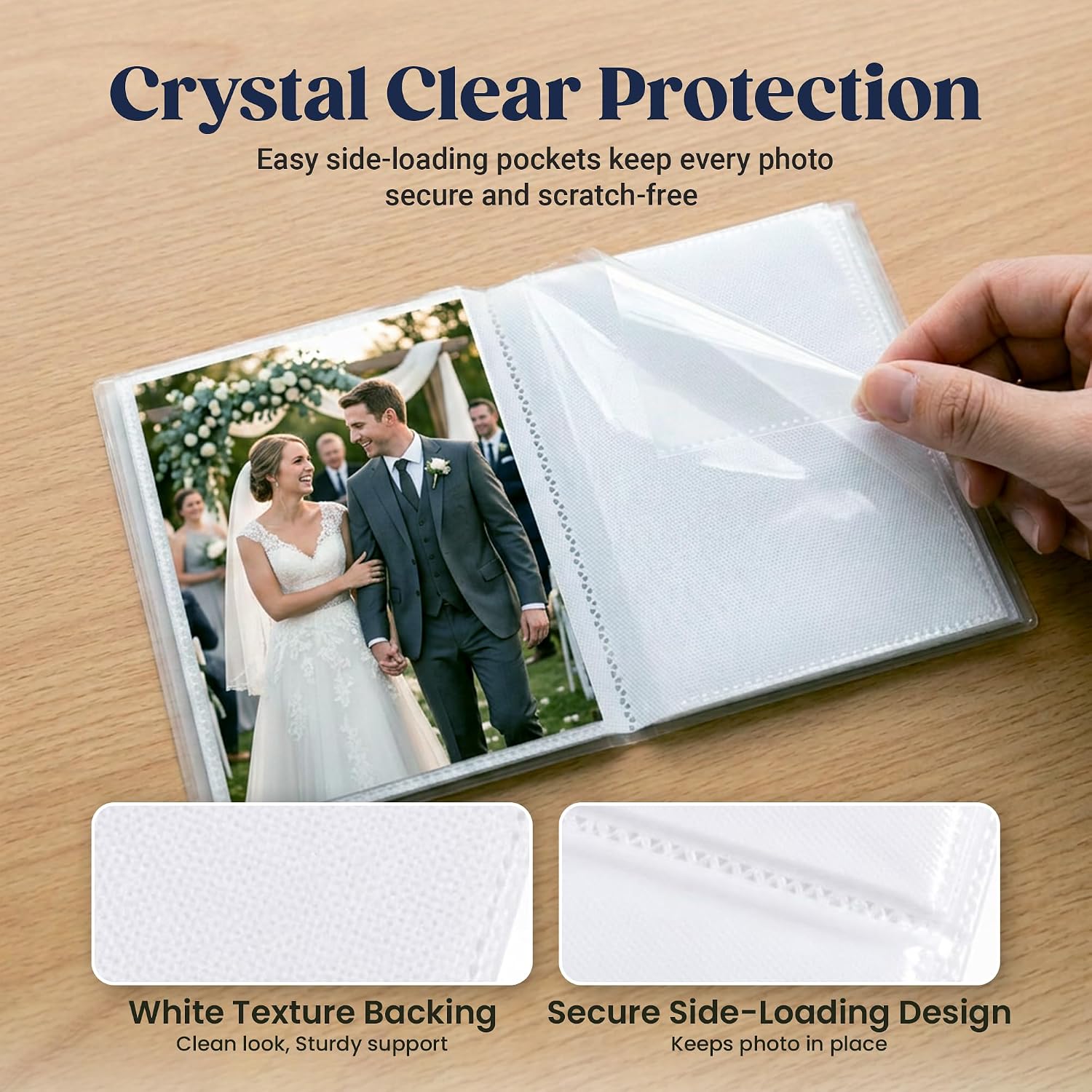 Iconikal 5 Pack, 4x6 Inch, Holds 24-Photos. Photo Albums with Clear Cover to Store and Display Memories, Vacations, Events, Weddings