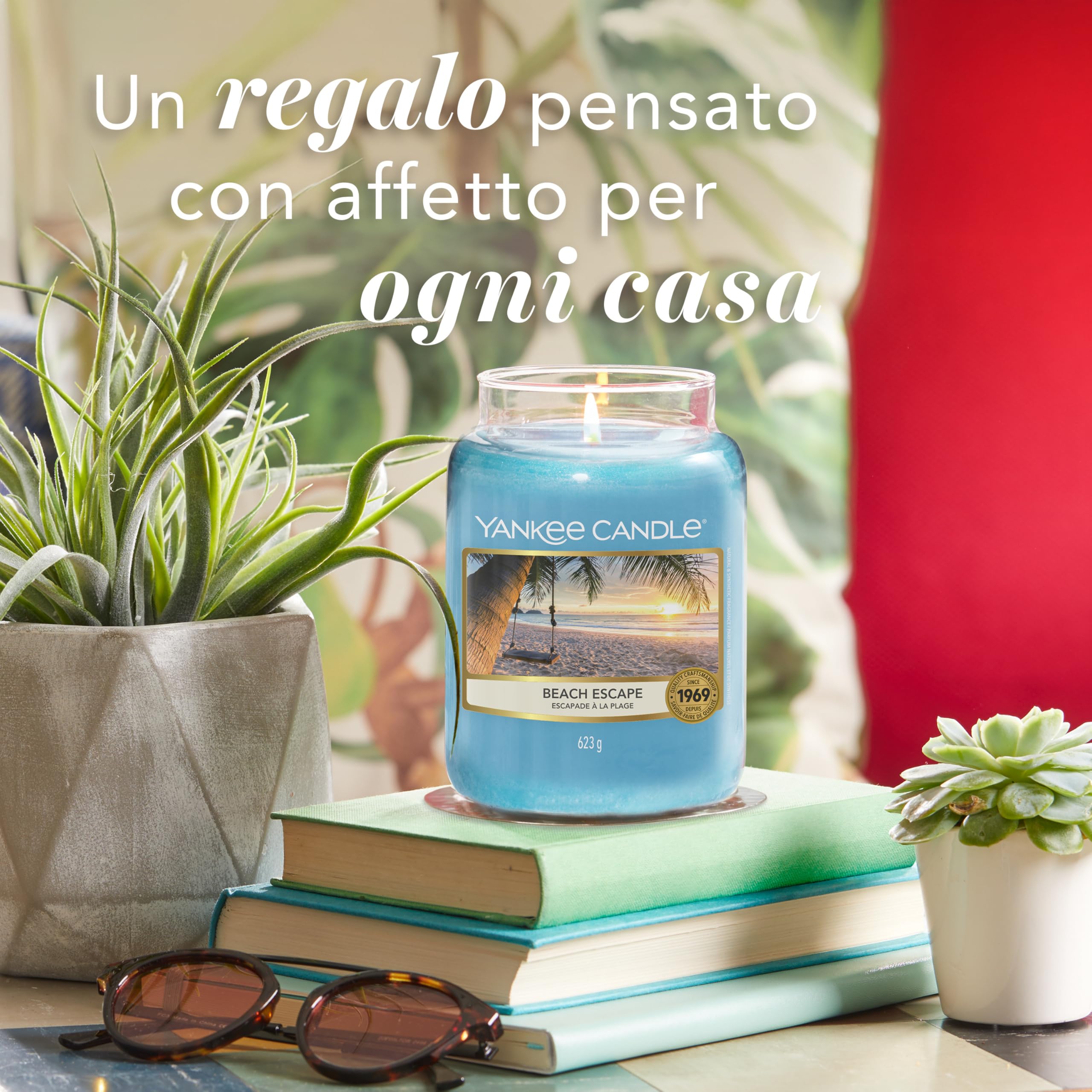 Yankee Candle Scented Candle | Candela in giara grande della Fuga al Mare | Candele a lunga combustione: fino a 150 ore | Regali perfetti per le donne