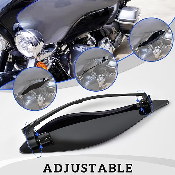 Adjustable Air Deflector Fairing for Harley Touring 2014-2024