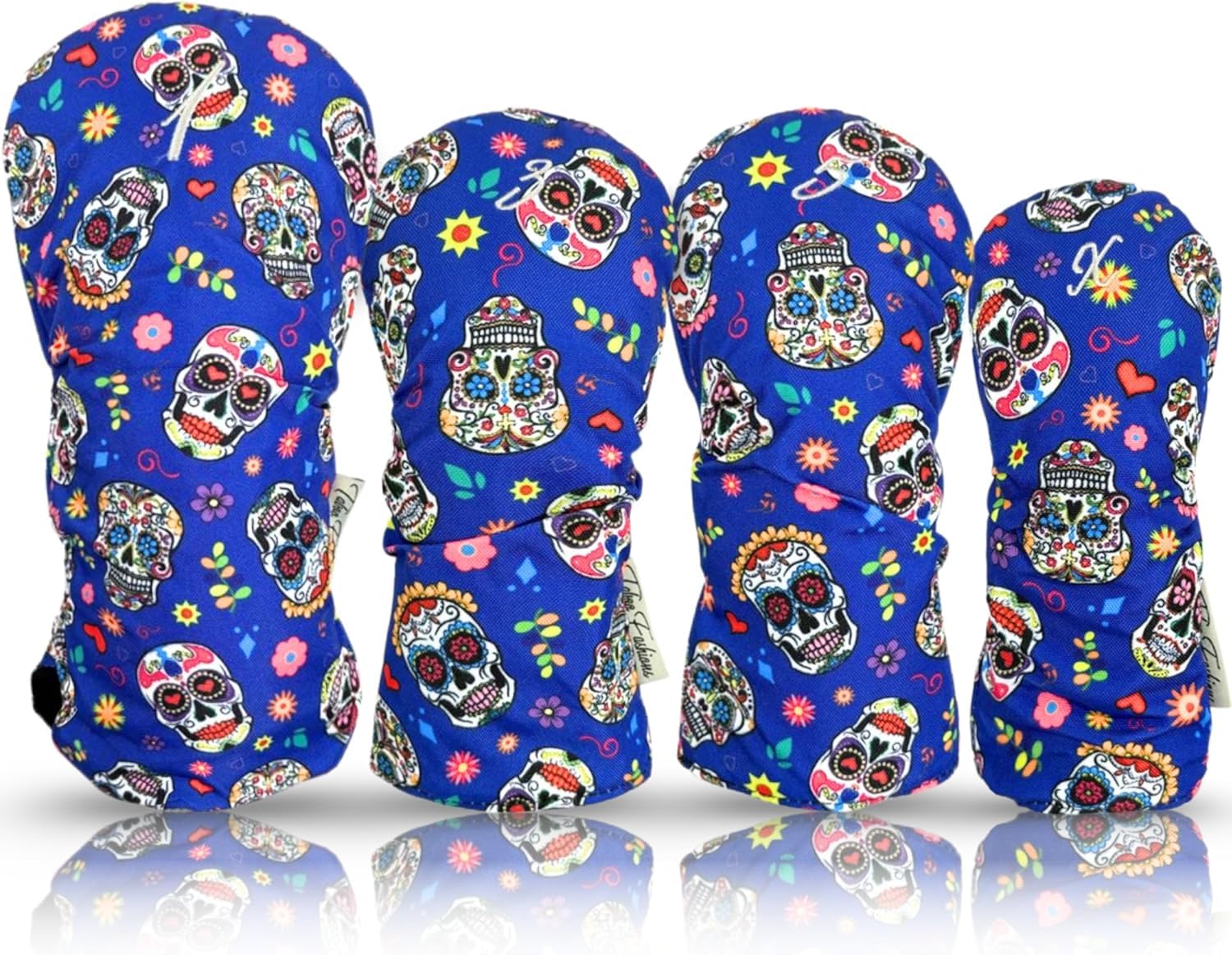 Taboo Fashion Golf Club Covers for Women - Numbered Golf Headcovers Set for Driver, Woods & Hybrid - Weather/Moisture Resistant Protection, Pack of 4