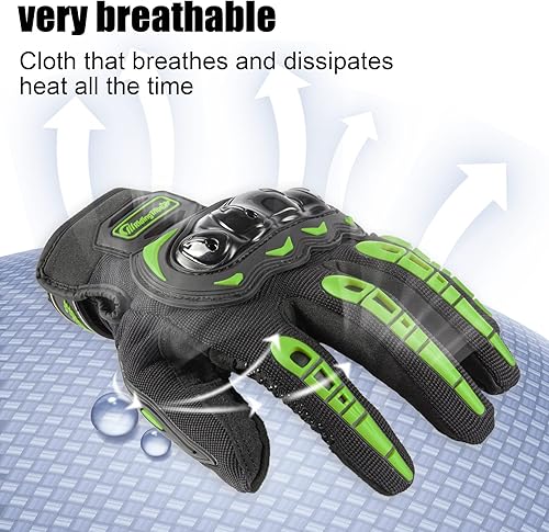 Miniatura 3 de SINGARO Guantes de motocicleta para accesorios de automóvil, protección de nudillos, guantes de motocicleta con pantalla táctil de dedo completo