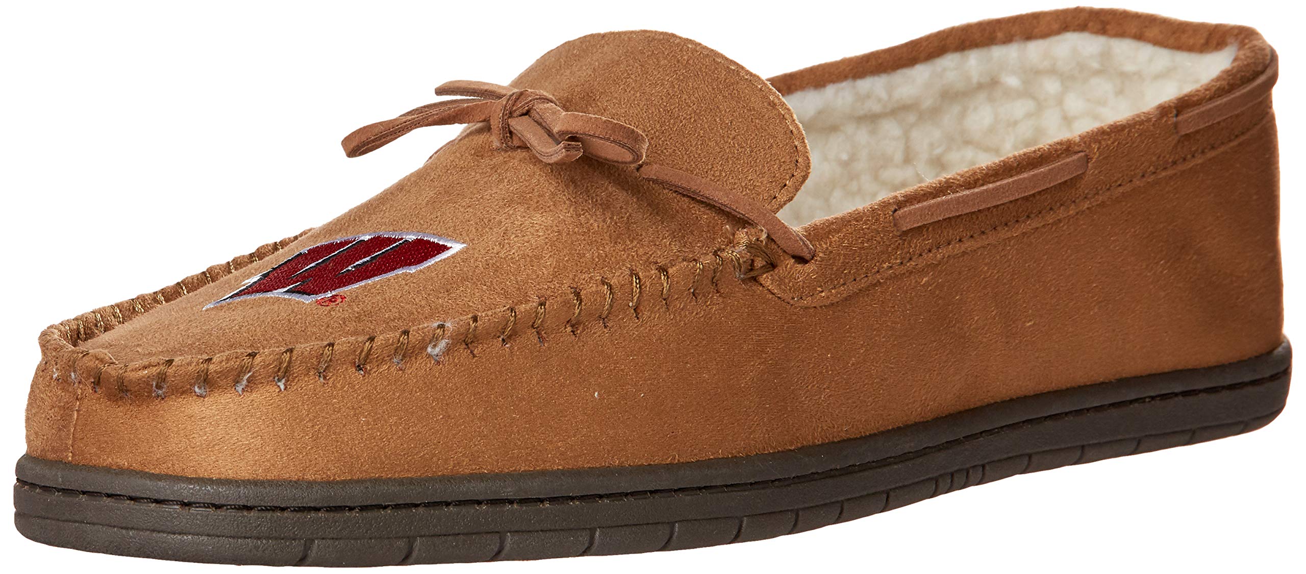 FOCO NCAA Mens NCAA College Team Logo Moccasin Slippers