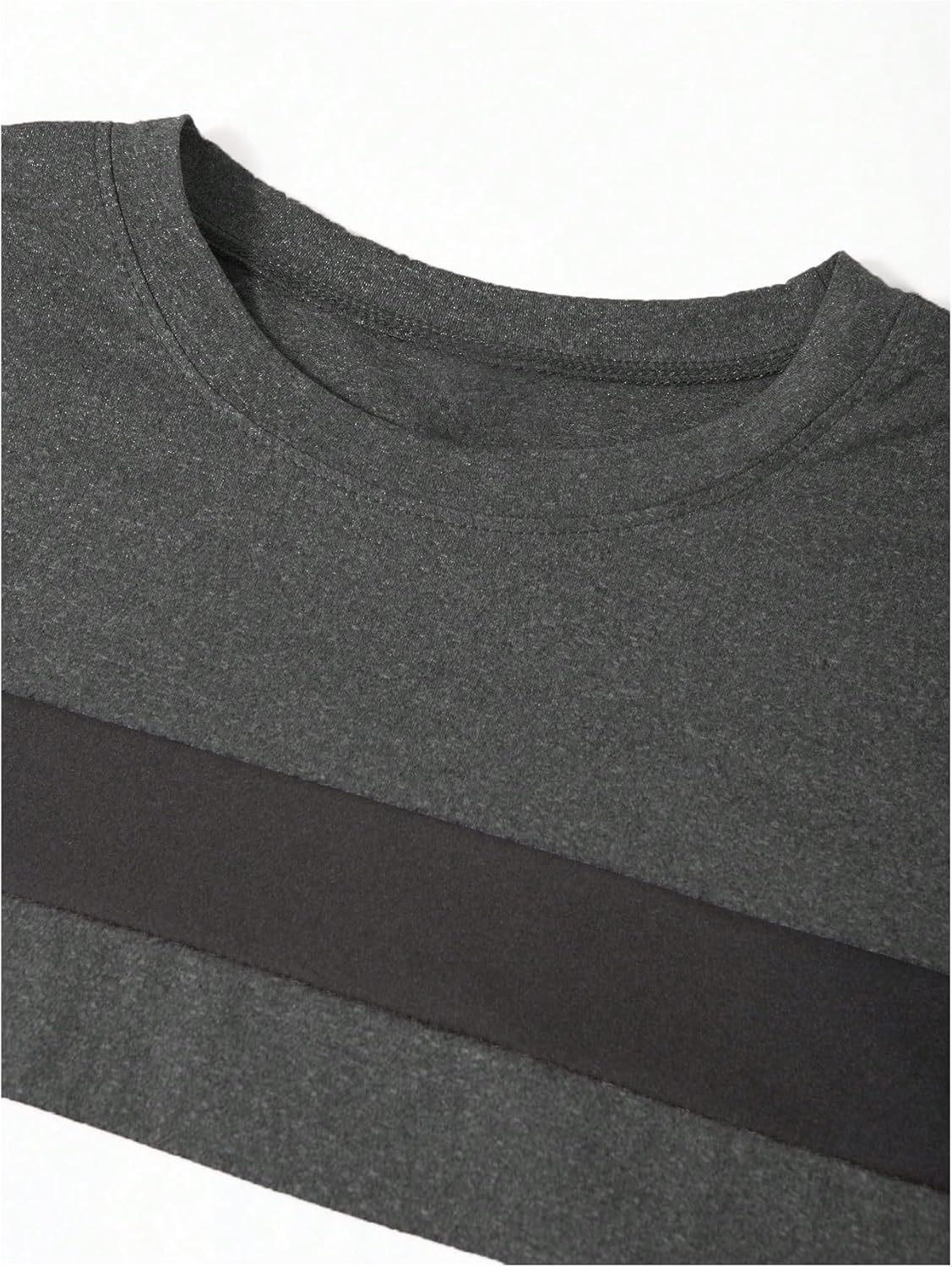 SOLY HUX Men's Color Block Striped T Shirt Long Sleeve Crew Neck Tee Tops Casual Fall Clothes - Image 3