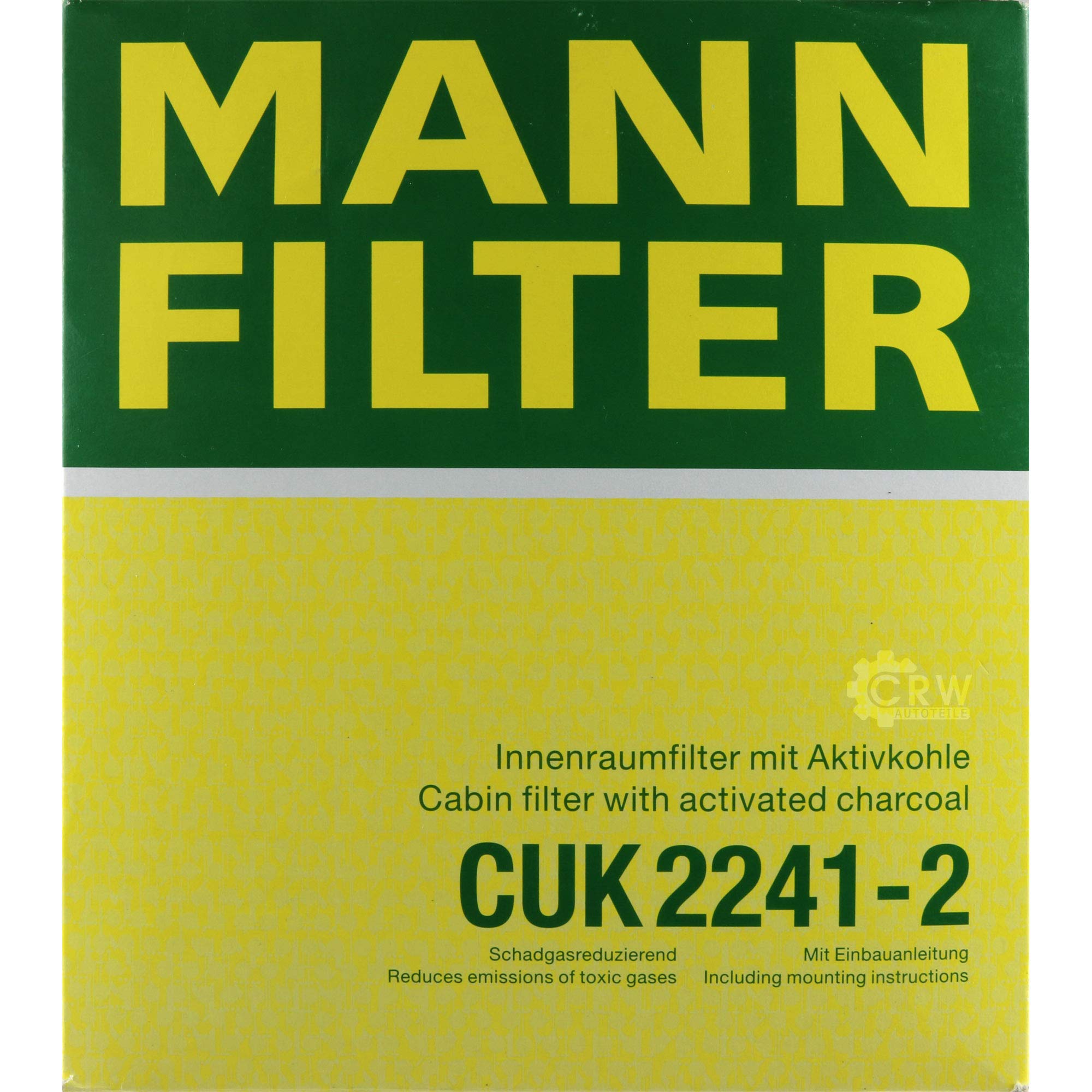 Paquete de inspección Kit de mantenimiento de filtros con filtro de aceite HU 718/5 x, filtro de aire C 3698/3-2, filtro de habitáculo CUK 2241-2, tornillo de cierre