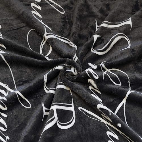 Miniatura 4 de Outrageously Soft Velvet Mink Manta de felpa ultra afelpada  Our Love Story is My Favorite  50 x 60 pulgadas