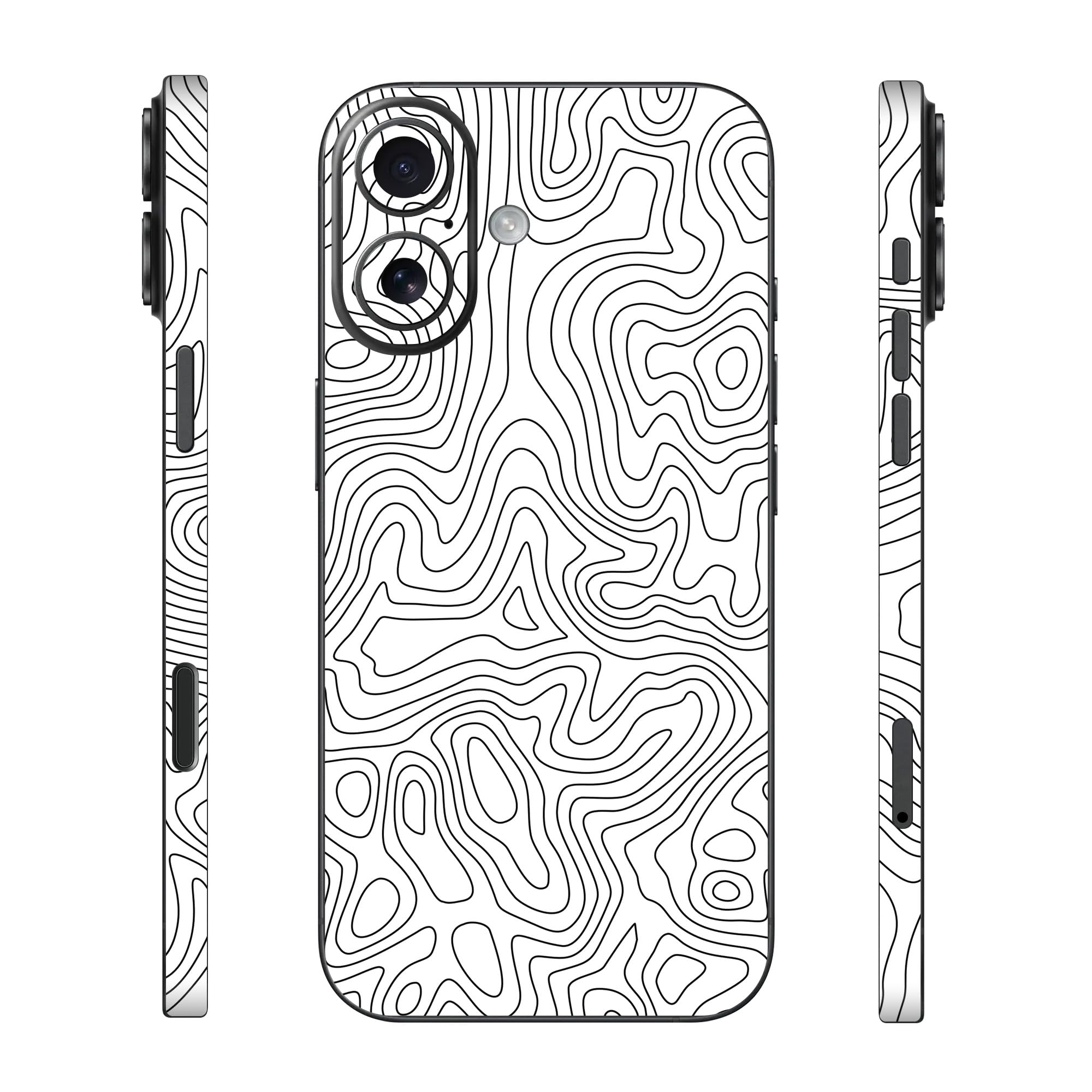 Capes India Mobile Phone Skins Compatible with Apple iPhone 16 | Not a Cover/Case | Protective Film Vinyl Sticker (Tornado, Full Body Skin)