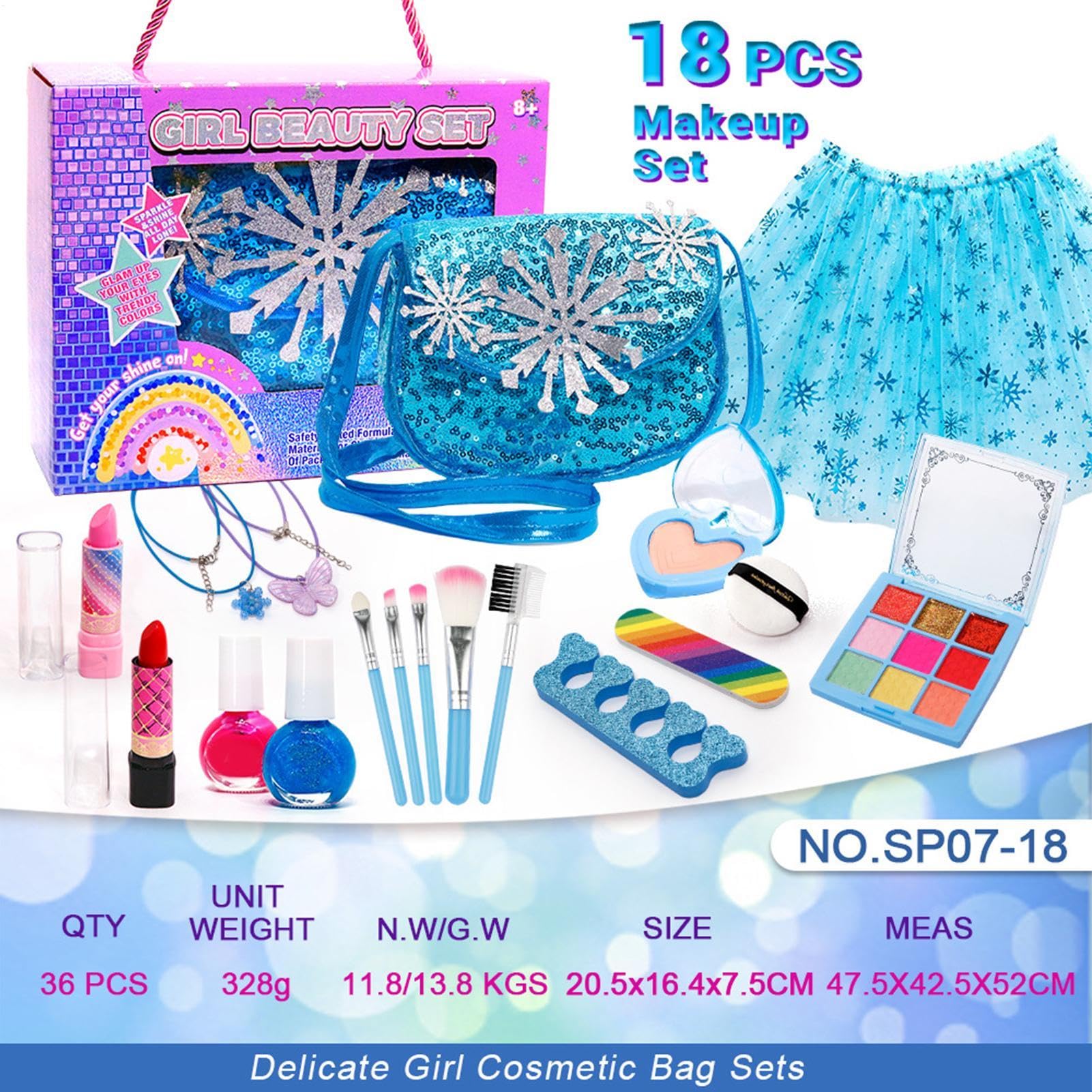 Trucco Giocattolo per Bambine Compatto Interattivo | Trucchi Giocattolo Per Il Di Finzione Per Bambini E Bambine, Per Casa E Viaggio, Per Scuole E Scuola Materna, Per Natale,