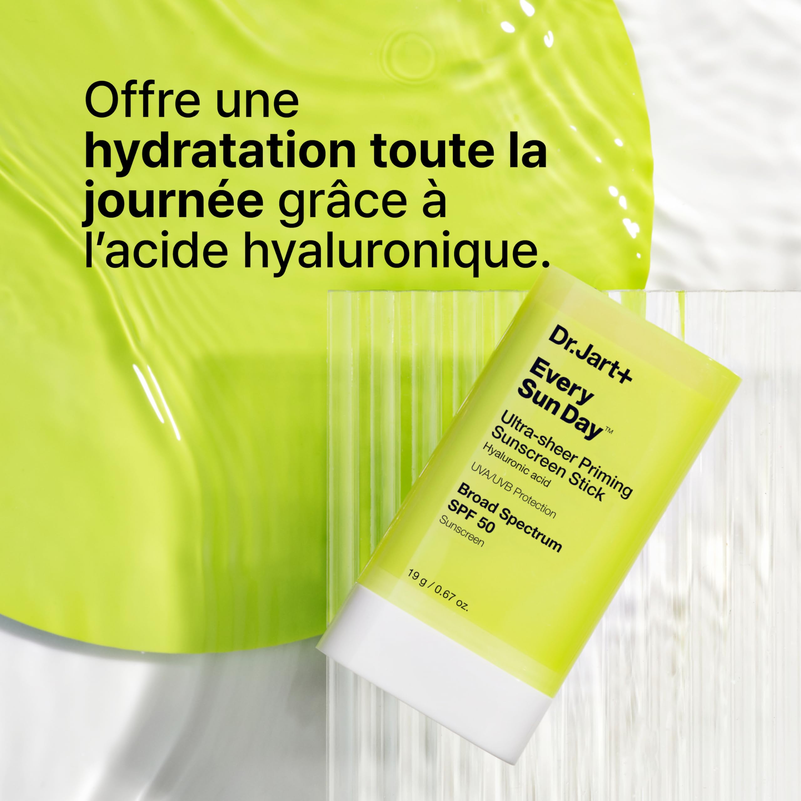 Dr.Jart+ Every Sun Day Priming Stick SPF 50 | Protection Solaire Visage Ultra Légère | Fini Invisible | Soin Coréen, 19 g