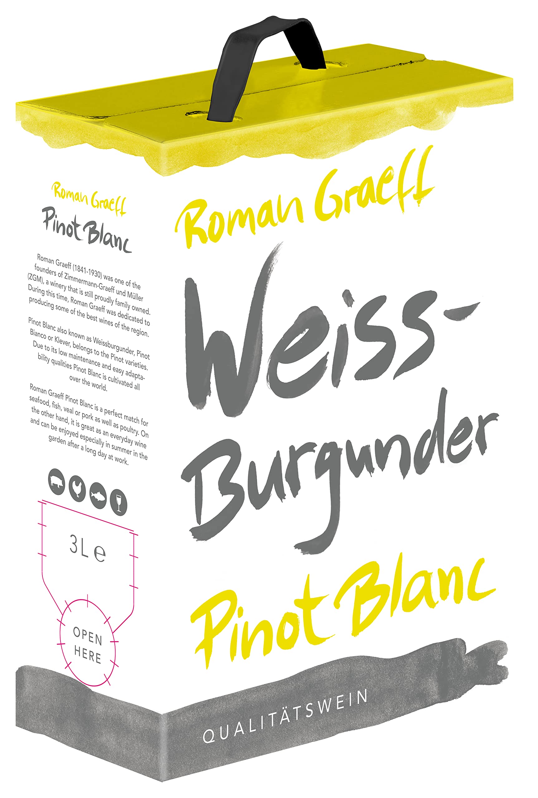 Roman Graeff Weissburgunder Halbtrocken (1 x 3 l)