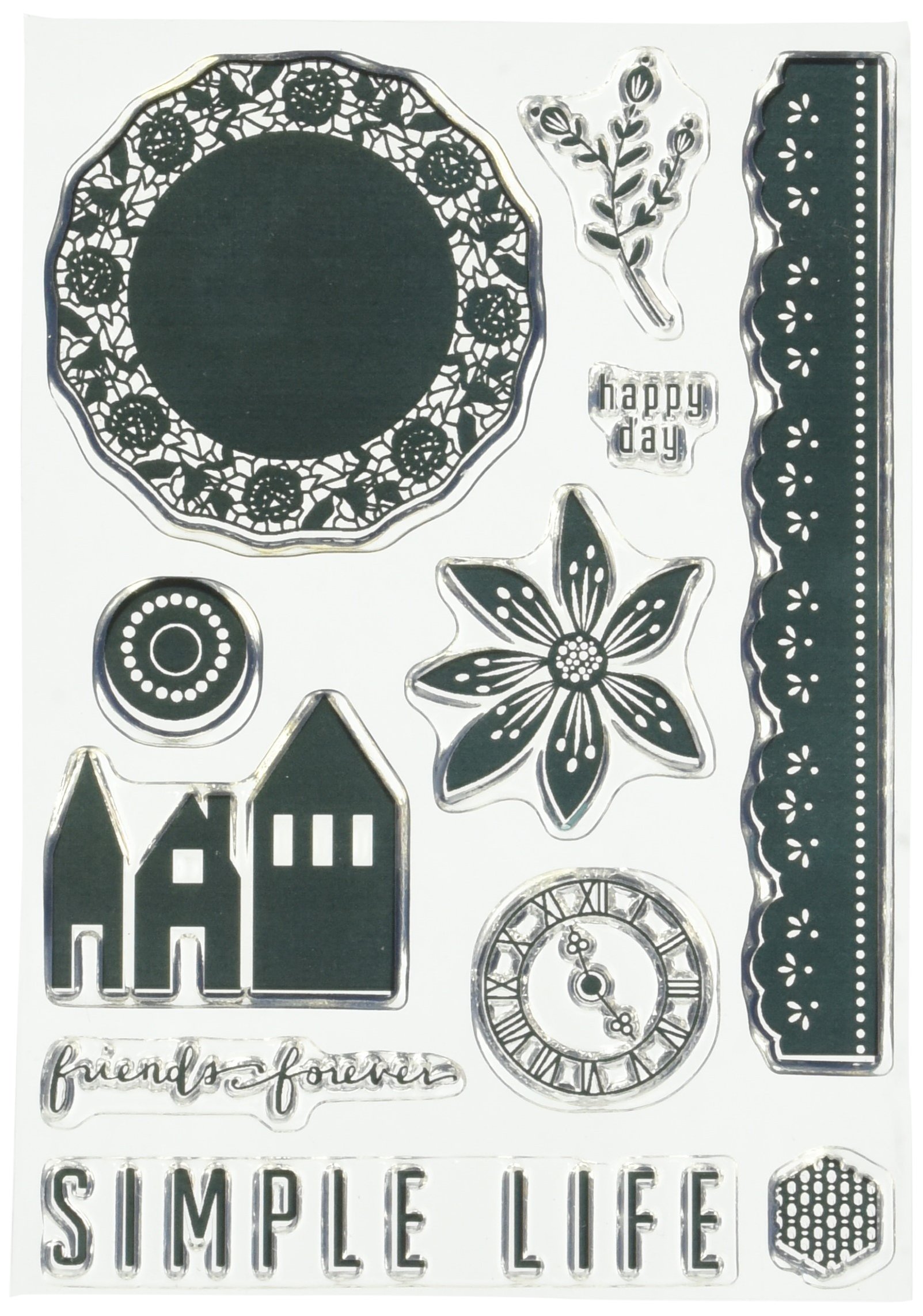 Echo Park Paper Company EPStamp5 Simple Life Stamp Set