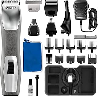 Wahl Chromium 11-in-1 Multigroomer, Eyebrow Cutting Ability, Beard Trimmers Men, Body Trimmers, Men’s Beard Trimmer, Stubble Trimming, Body Shaving, Face Grooming, Fully Washable, Male Grooming Set