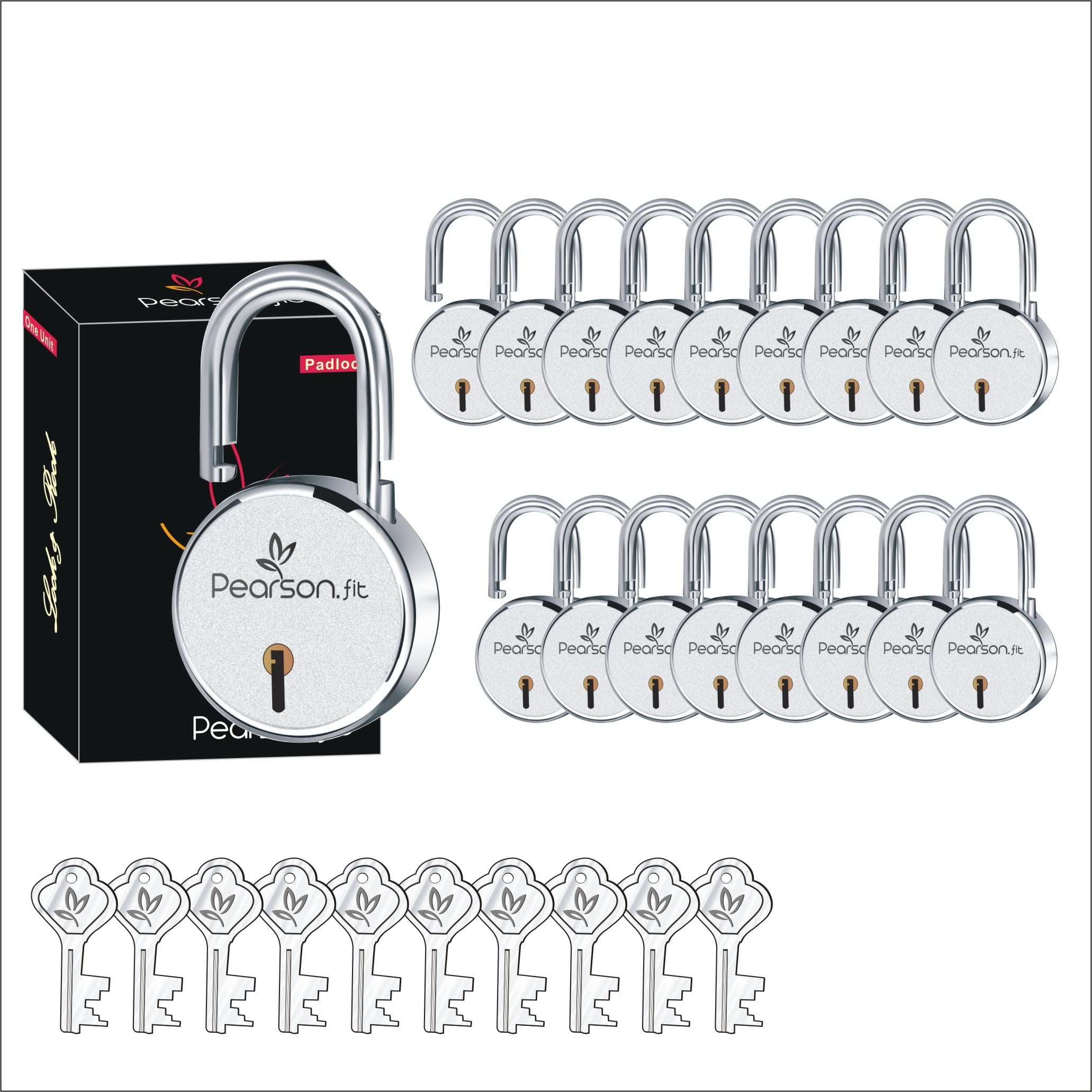 Pearson.fit Round Padlock 65mm 18 Lock Open with 10 Same Key 8 levers Double Locking Anti Thift Weather-Resistant Shop Shutter High Security Main Door Lock for Home (B0CYHB7YWK) Amazon Price History, Amazon Price Tracker