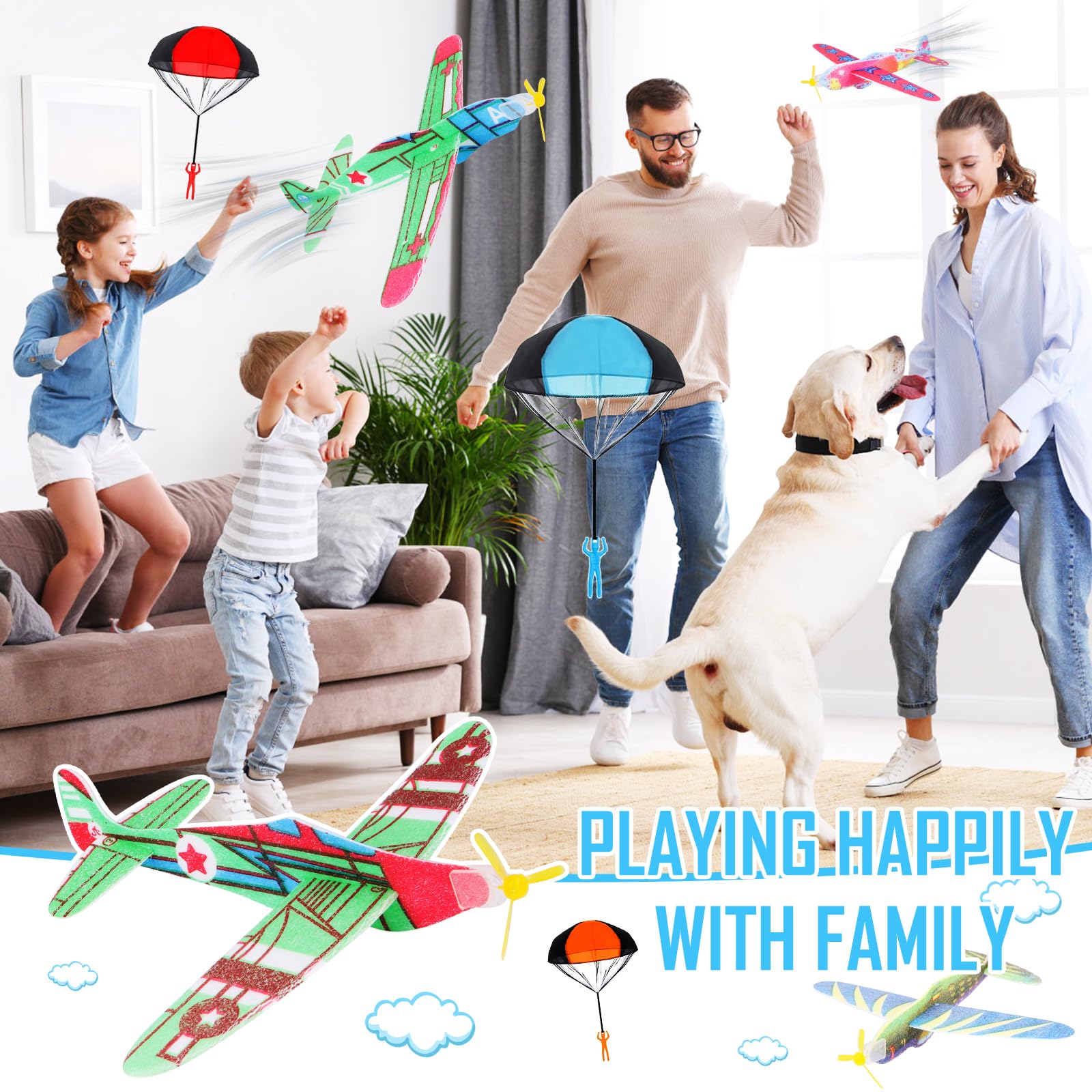 Lot de 20 jouets pour parachutisme