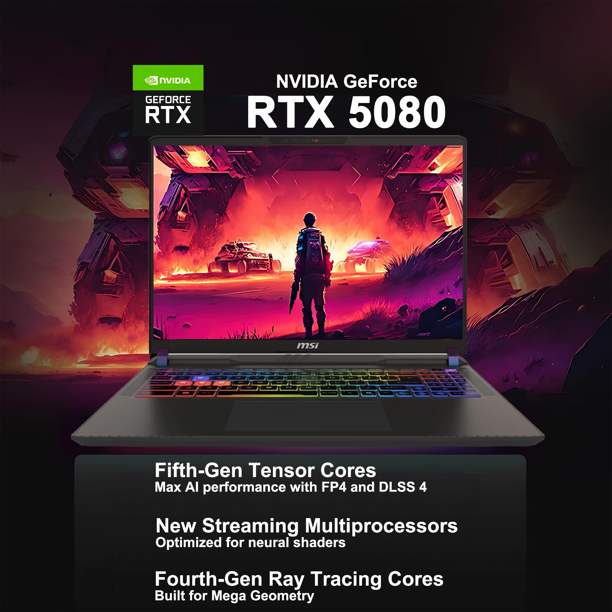 msi Vector 16 HX AI Gaming Laptop 16" QHD+ IPS 240Hz Intel 24-core Ultra 9 275HX (>i9-14900HX) 32GB DDR5 1TB SSD GeForce RTX 5080 (fino a 1334 AI Tops) RGB retroilluminato Thunderbolt5 Win11Pro ICP