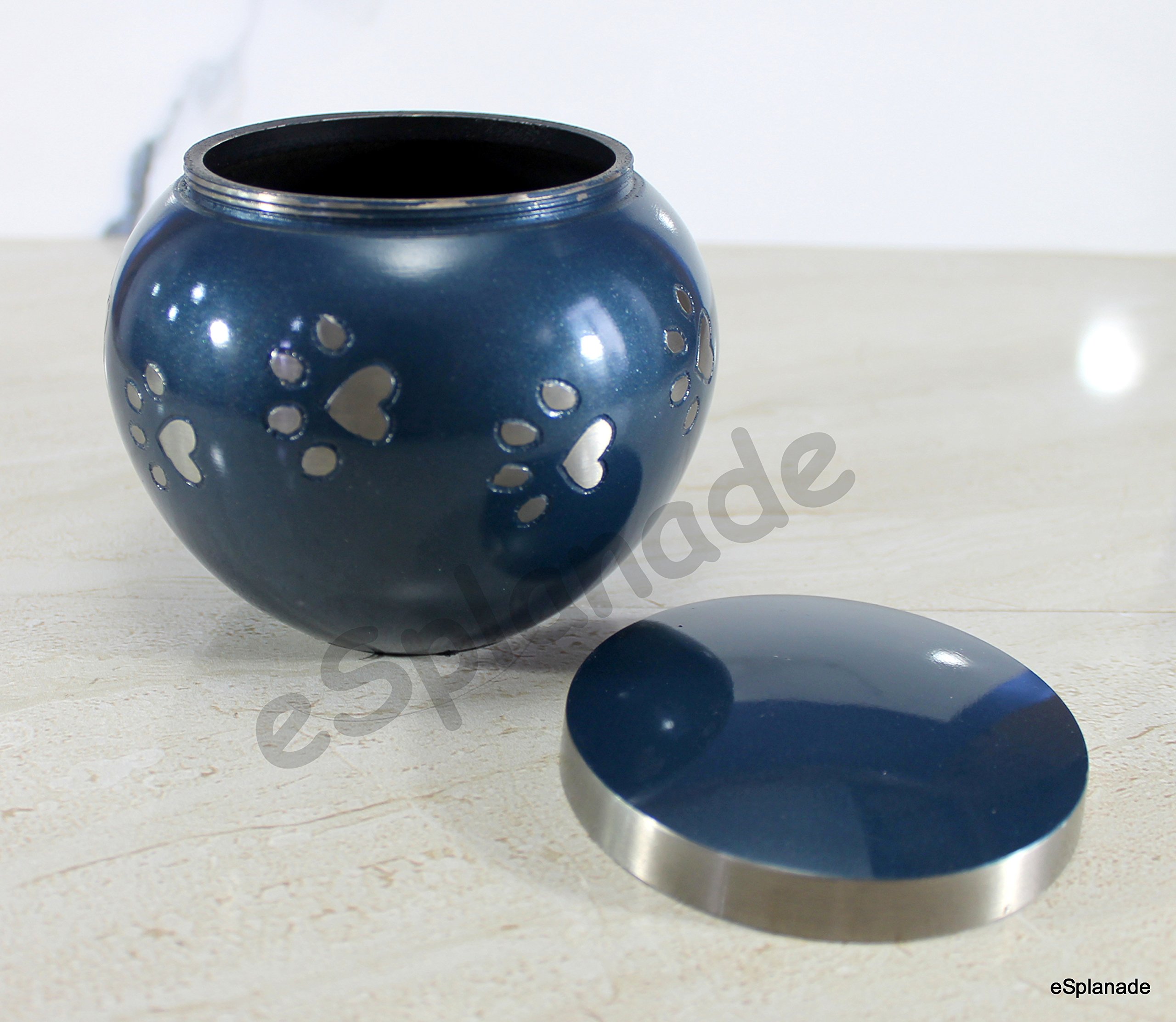 eSplanade cremazione urna commemorativa Container Jar pot per animali domestici cani/gatti/| per animali domestici Ash rimane | ottone Urns | metal Urns | Burial Urns