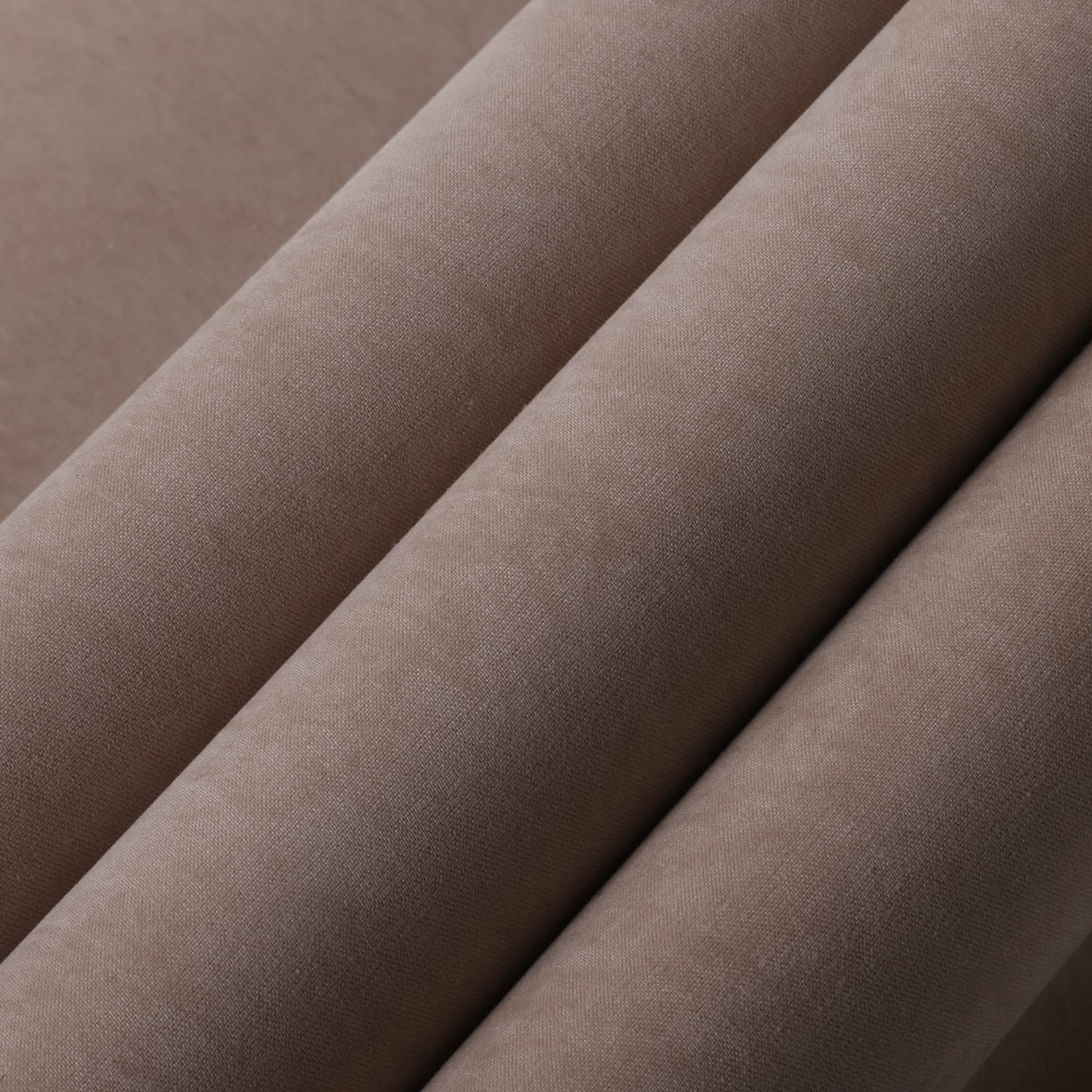 Wooqu Book Cloth, Velvet Fabric Surface and Paper Backed, Easy to Use, Soft Touch, 17x29”, for Book Binding, Camel