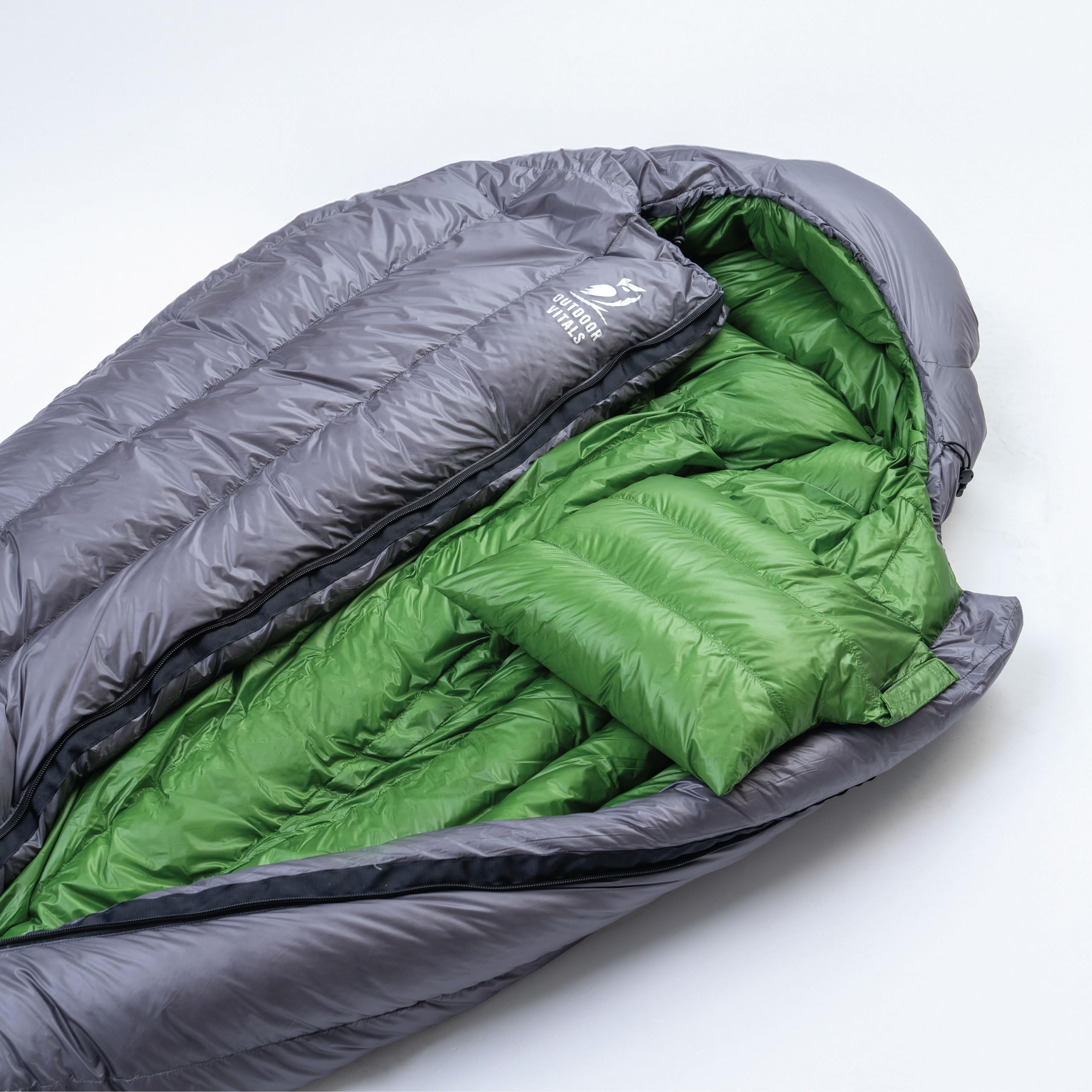 Outdoor Vitals Summit Śpiwór o mocy 800+ napełnienia, rozruch poniżej 0,9 kg, ultralekki śpiwór puchowy z plecakiem, dla mumii, do lekkich wędrówek i biwakowania
