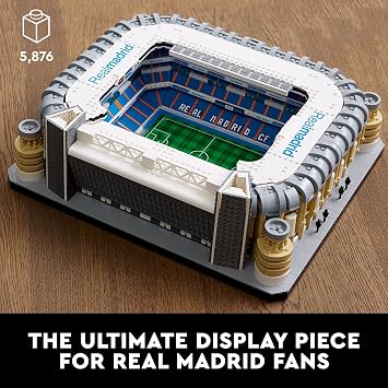 LEGO Icons Real Madrid Santiago Bernabeu Stadium 10299 Building Set - Soccer Field and Model Building Kit for Adults, Home and Office Collectible Decor Piece, Great Gift Idea for Sports Fans