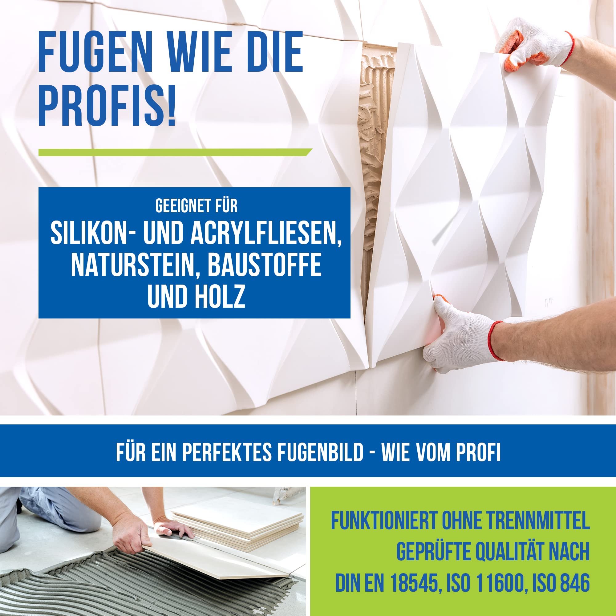 Set aus 6x Pronova 4 in 1 Silikon in Manhatten, Universal Silikon ideal für Sanitär, Naturstein & Holz für außen und innen
