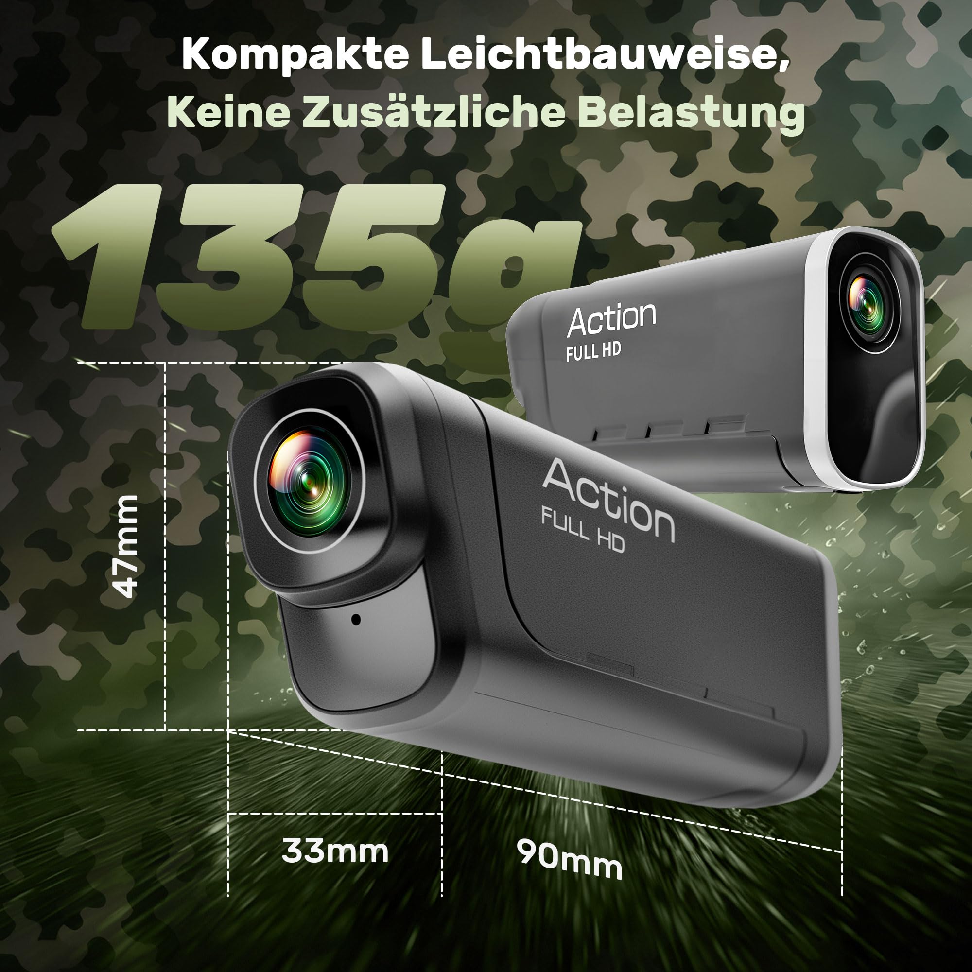 Action Cam 4K+1080P,Dashcam Motorrad,120° Weitwinkel Helmkamera Motorrad,Dashcam Auto vorne hinten mit GPS,Wasserdichter,6 Stunden großer Akku motorrad kamera für Motorräder,E-Bikes&Outdoor