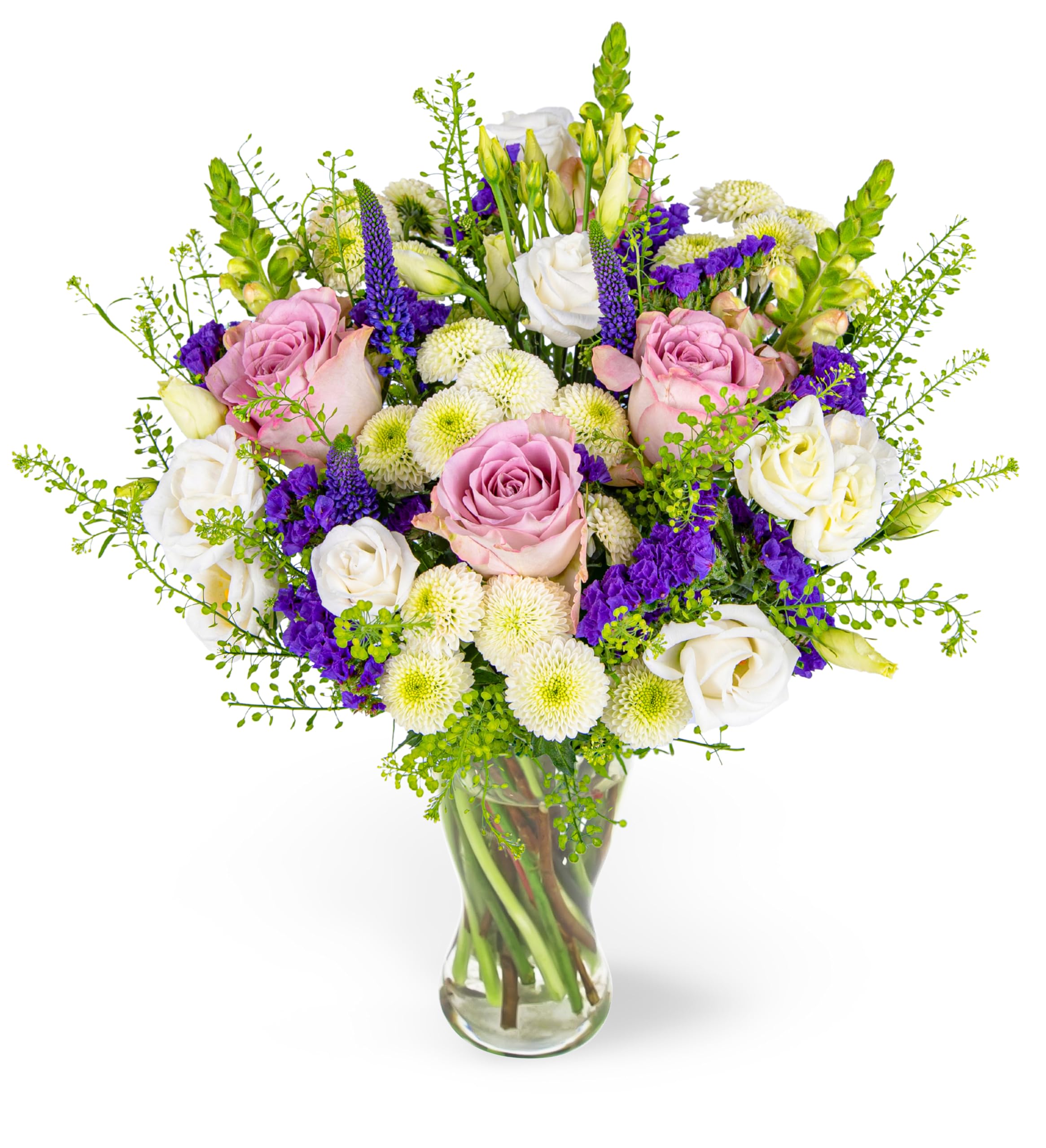 Flowers with Vase - Wild and Wonderful - Fresh Flowers - Birthday, Anniversary, Get Well, Thank You, Occasion Flower - Cut Floral Arrangement for Gifts, Weddings, Sympathy (Medium Wild and Wonderful)