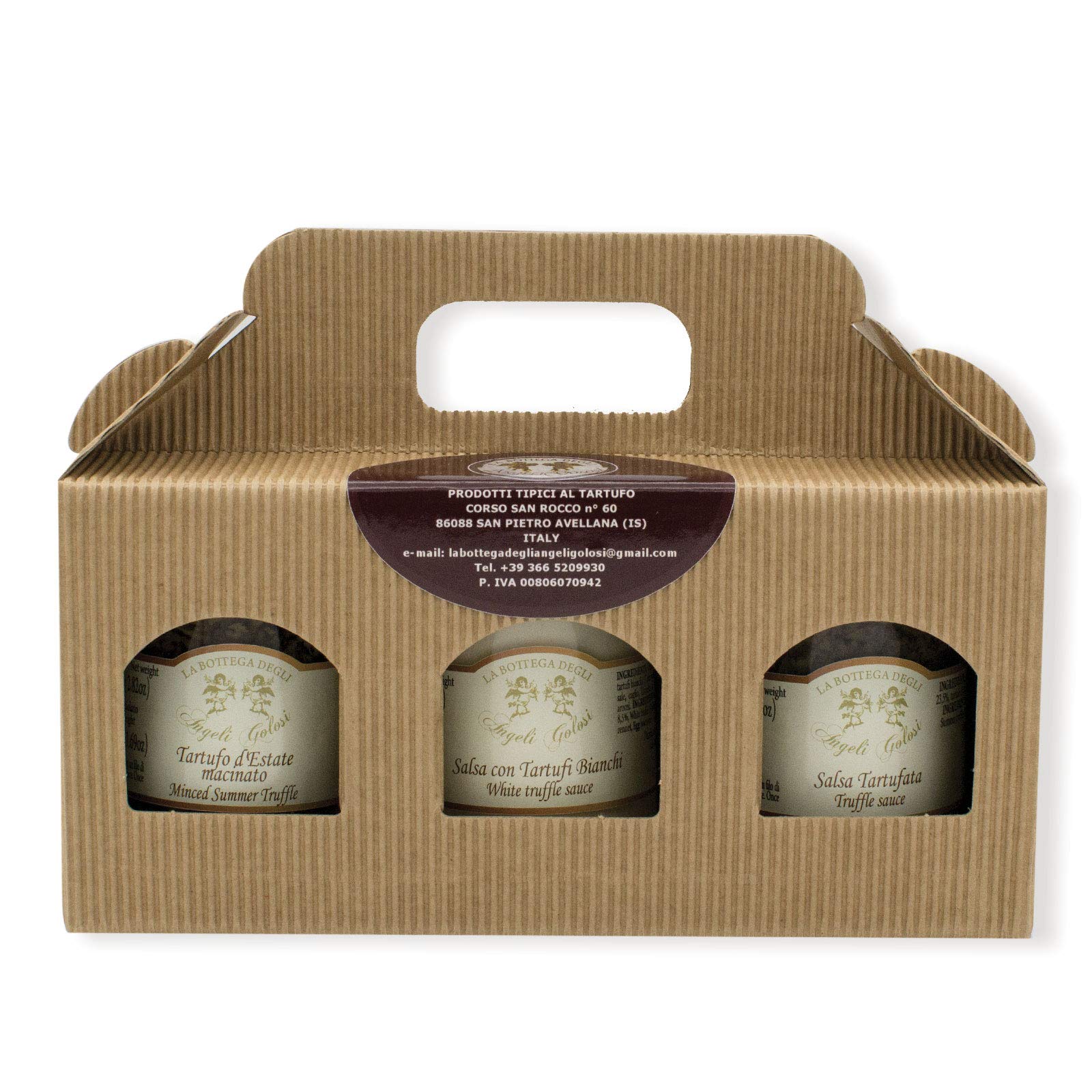 TRIS Tartufo Macinato, Salsa con Tartufi Bianchi e Salsa Tartufata (A)