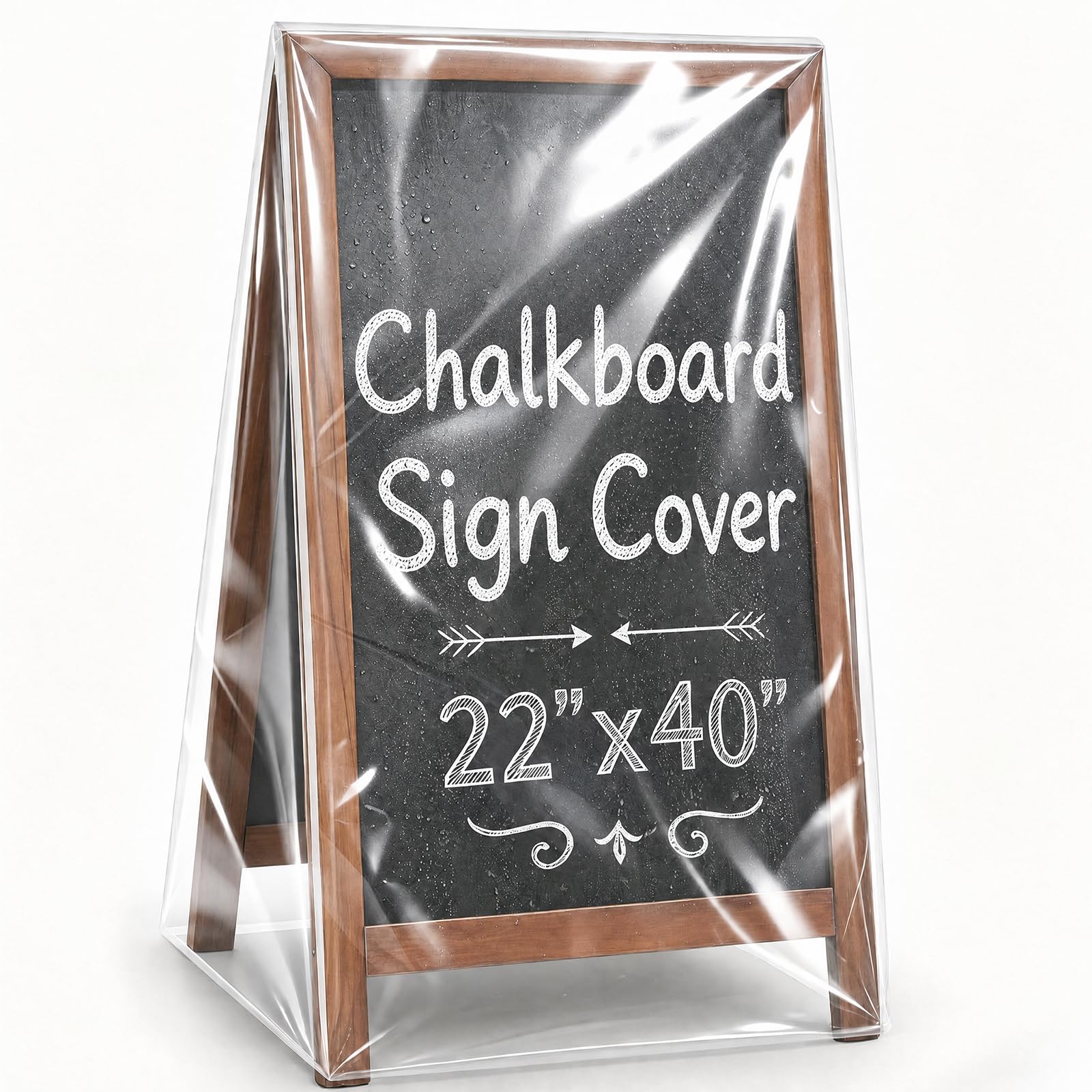 Amazon.com : Ribbonlic Outdoor A Frame Chalkboard Sign Cover 40 x