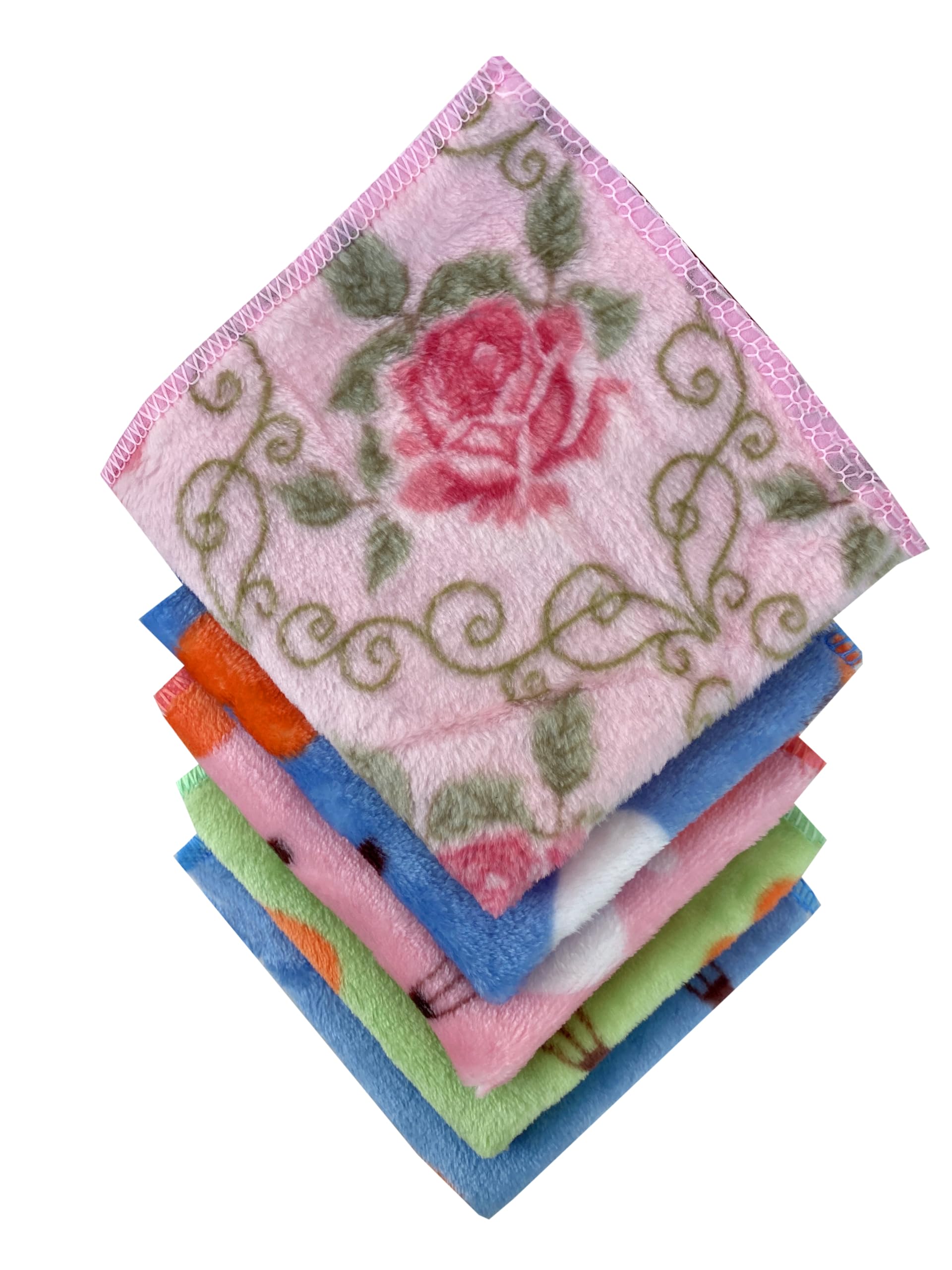 Soft Microfiber Face Towel for Women & Kids | Reusable Multipurpose Cleaning Towel | Super Absorbent & Quick Dry | Gentle on Skin | 10 x 9.5 Inch (Multicolor, Pack of 3)-image-30