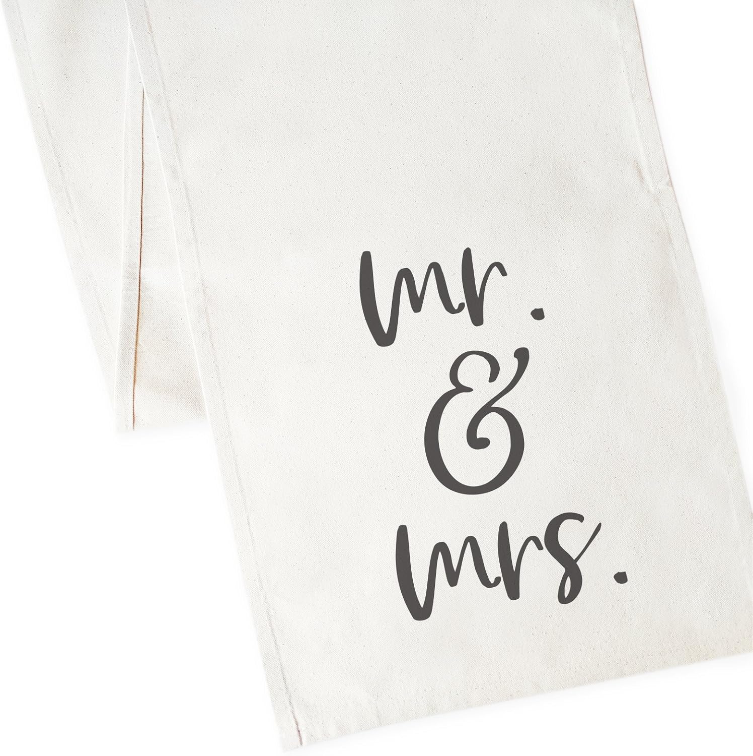 The Cotton & Canvas Co. Personalized Last Name Wedding Table Runner and Party Decoration