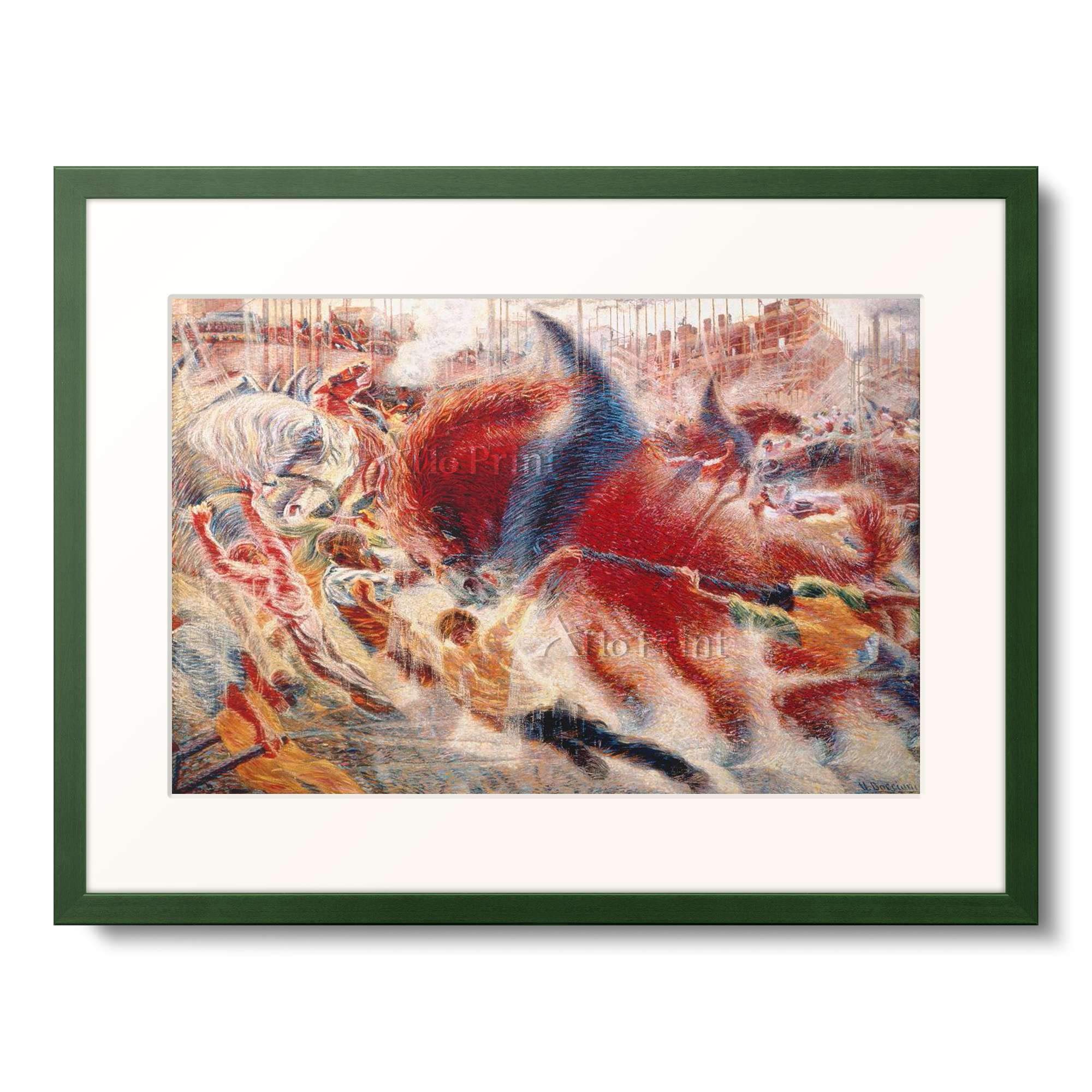 Amazon.co.jp: ウンベルト・ボッチョーニ 「立ち上がる都市 The City