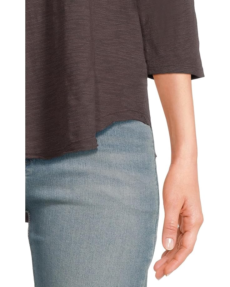Mod-o-doc 3/4 Sleeve V-Neck Tee with Curved Hem - #4 of 5