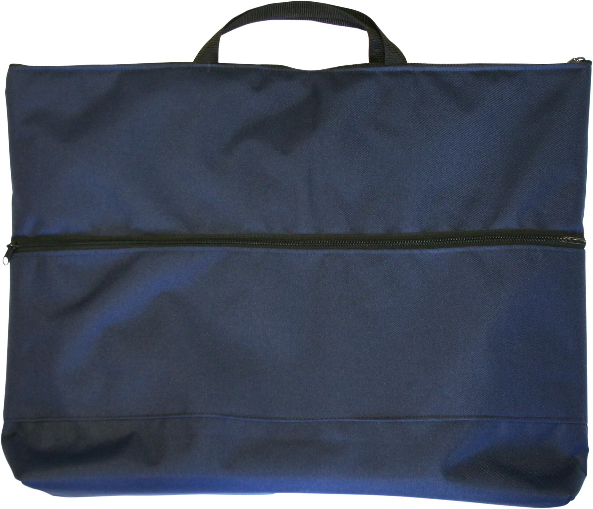 Blue 22 Inch Padded Fleece Lined Portable TV Case with Webbed Carry Handles - Large Laptop Bag & Travel Portable TV In Case