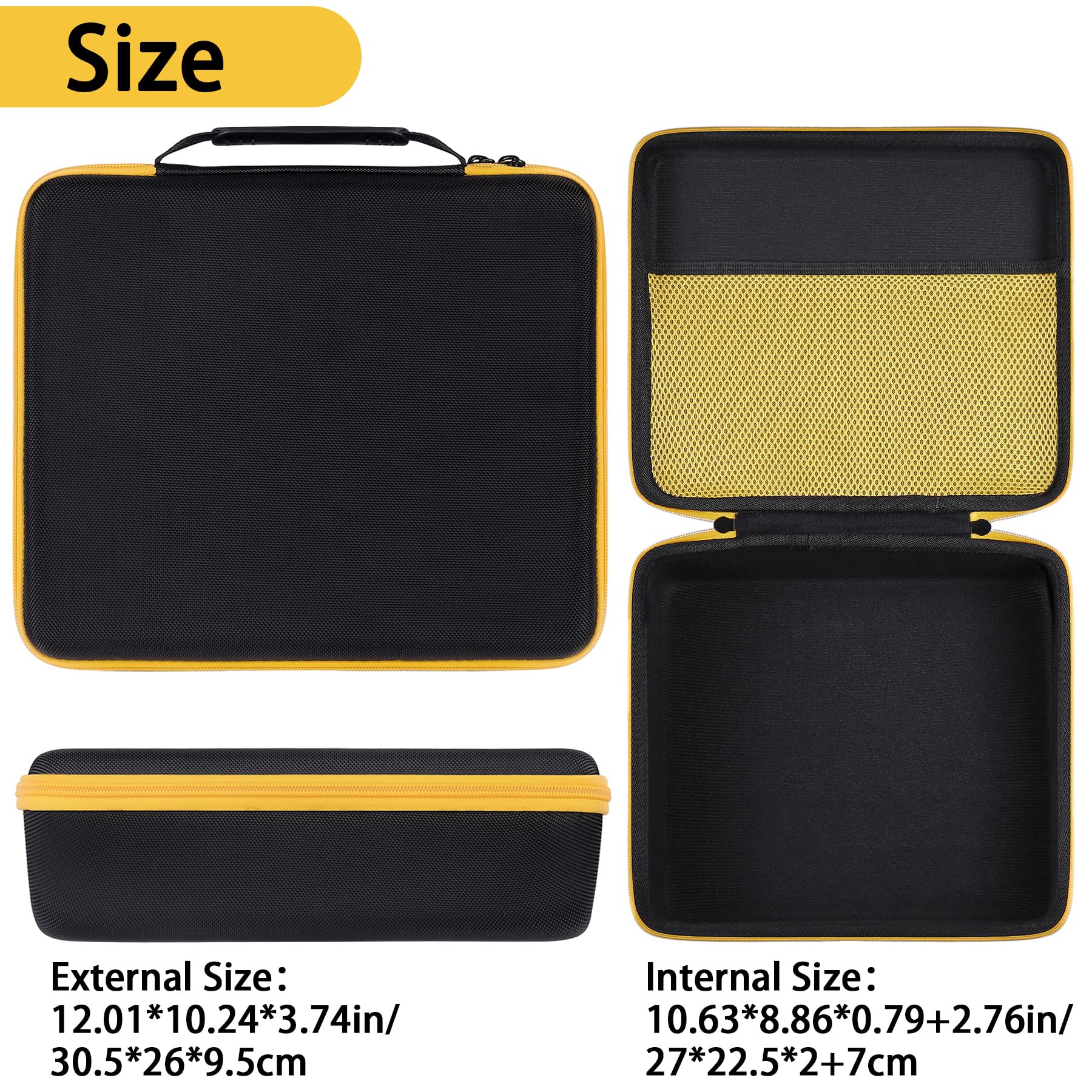 Aenllosi Hard Carrying Case Replacement for SEEKONE Heat Gun 1800W Heavy Duty Hot Air Gun Kit Variable Temperature — view 4