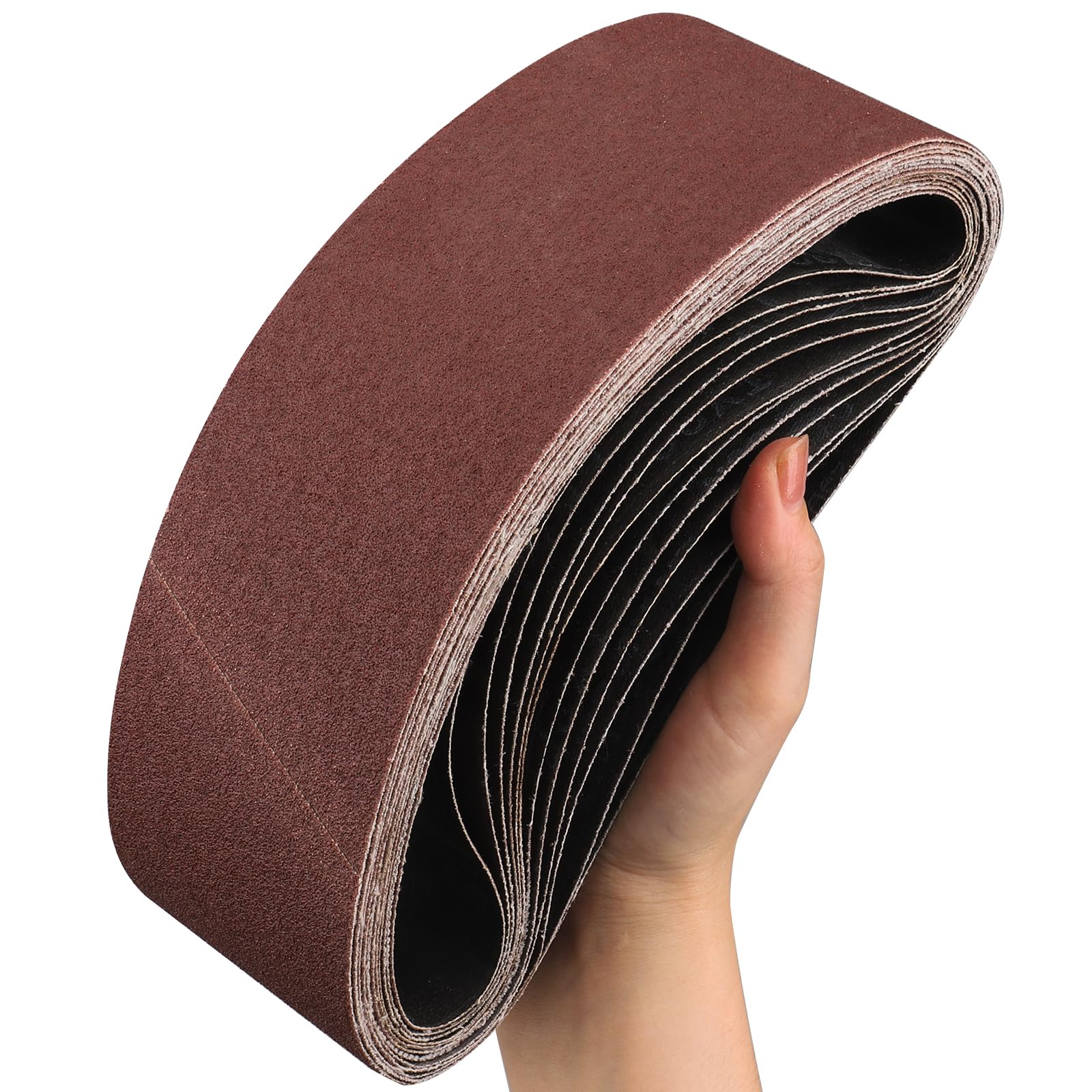 Bande Abrasive 75x533 mm 40 Grain 10 Pièces