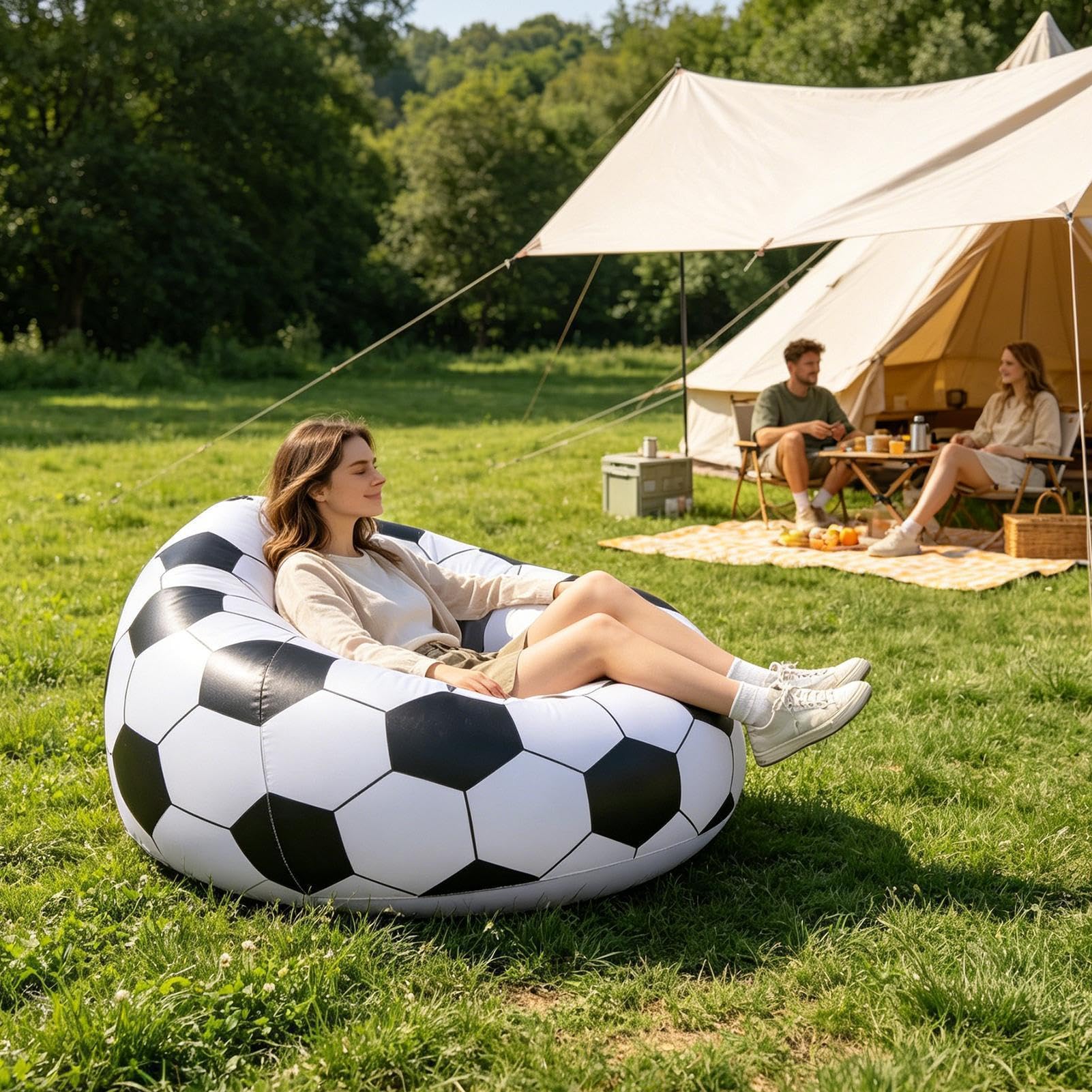 Nadmuchiwana sofa Składana z szybkim pompowaniem