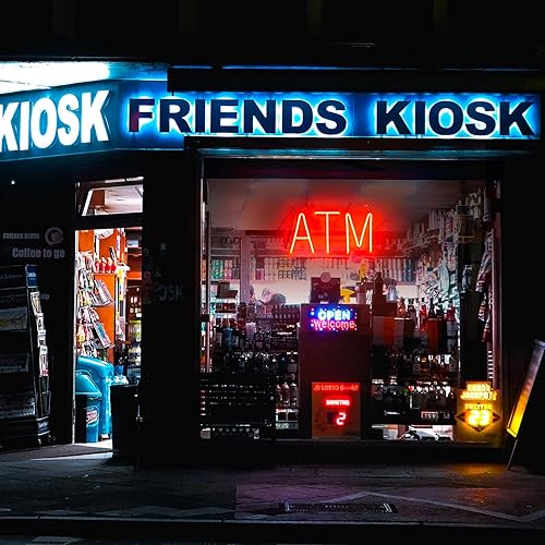 Miniatura 6 de KANAYA Letrero de neón ATM de 23 pulgadas, luces de neón LED rojas para decoración de pared, brillo regulable para cajero automático, para banco,