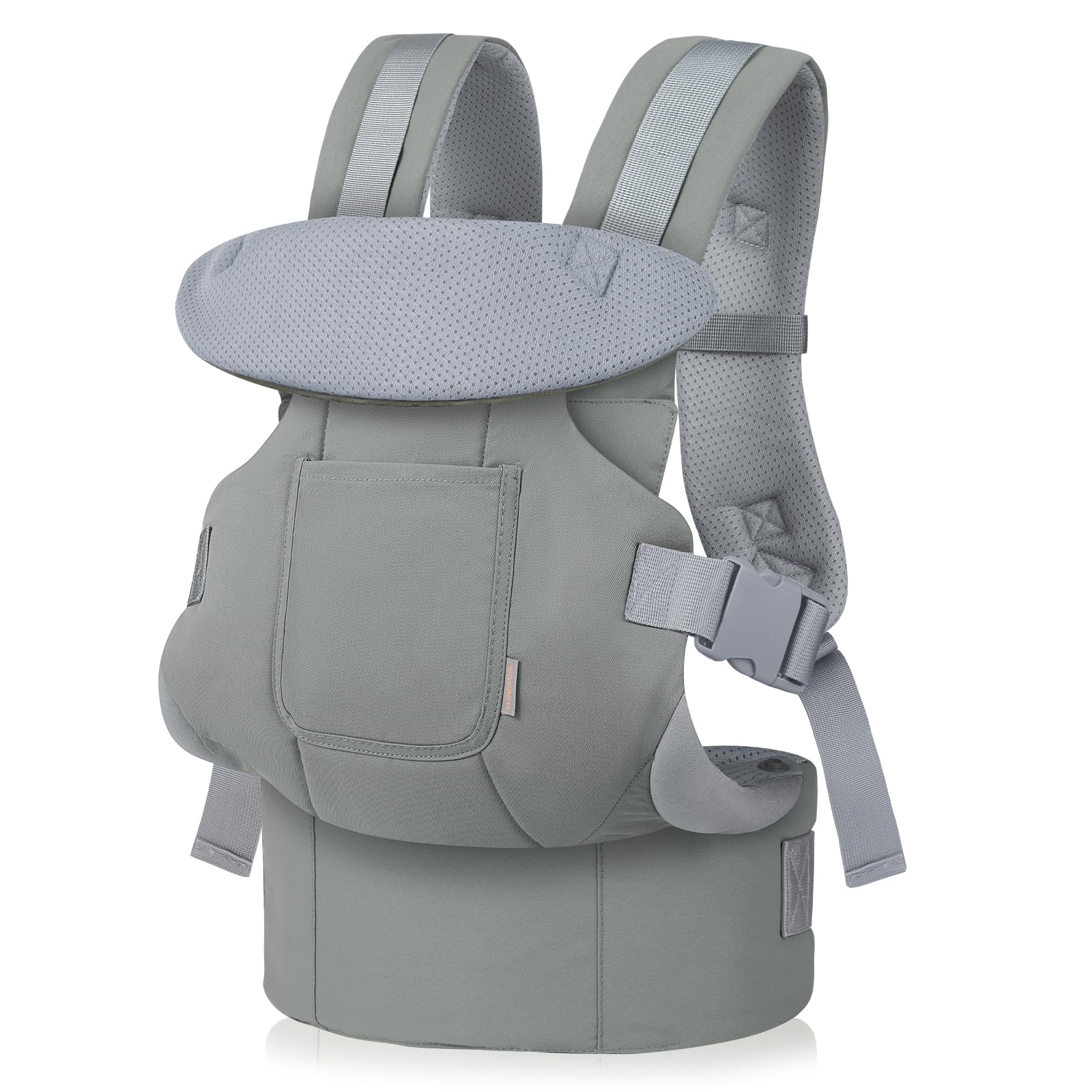 GAGAKU Babytrage für Babys Kleinkinder 4-36 Monate, Einfach zu Tragen Gesicht in Gesicht nach Vorne und Hinten Tragen für Kinder - Hellgrün