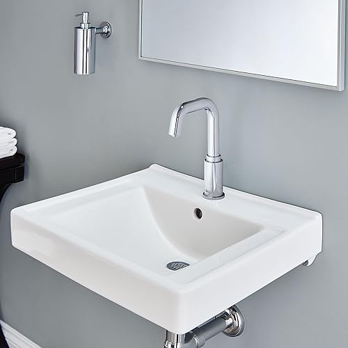 Vista 17 de American Standard 9024008EC.020 Decorum - Lavabo de baño con Everclean y centros de 8 pulgadas, color blanco