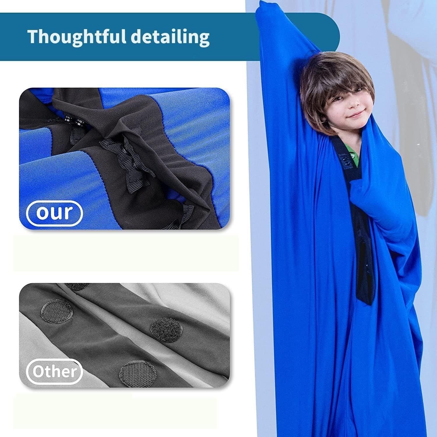 Calcetín Corporal sensorial de Movimiento dinámico, versión actualizada para niños y Adultos con trastornos del procesamiento o Autismo. Juguetes adecuados para Edades de 3 a 18 añ