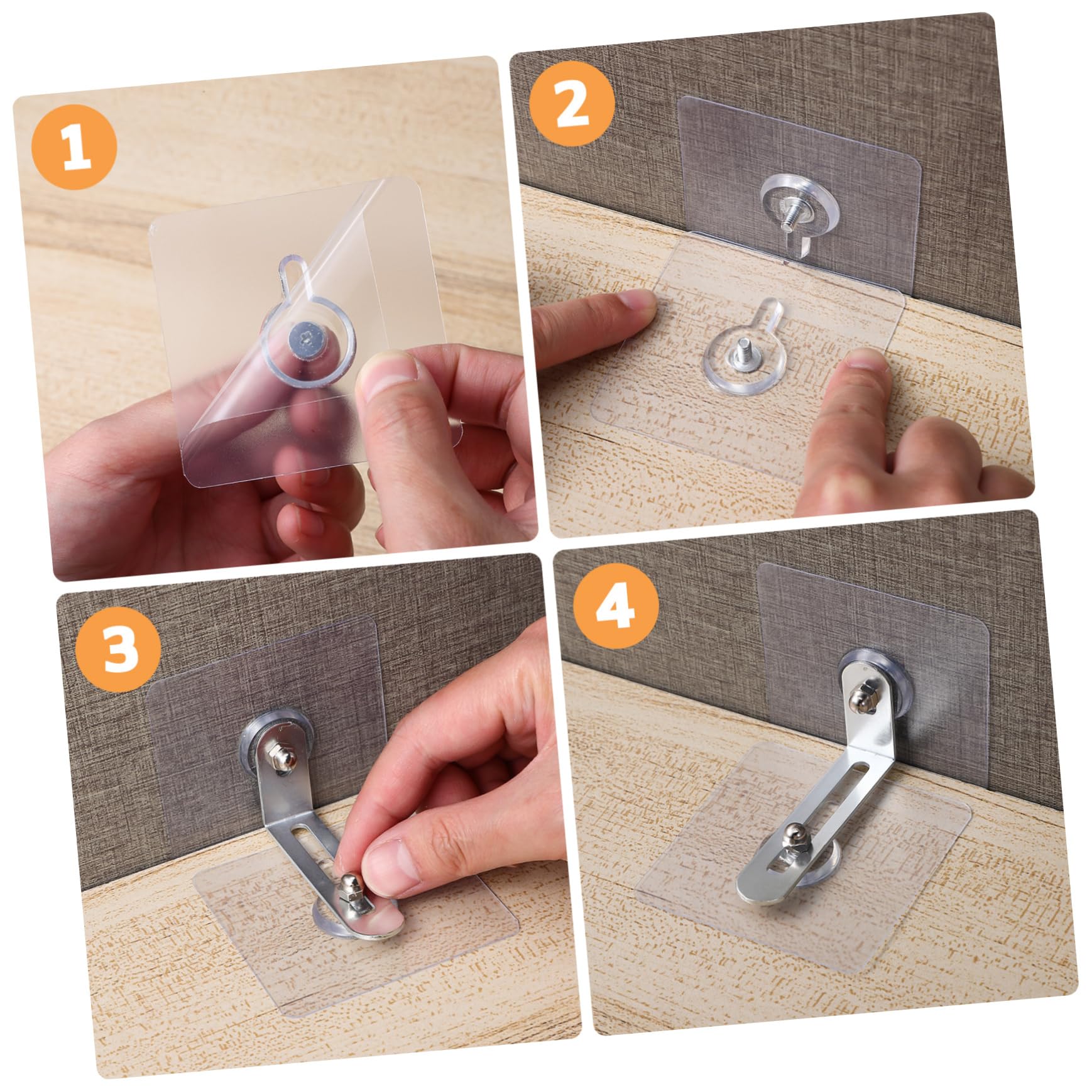 Amosfun Juego De 3 Correas De Seguridad Para Fijación De Muebles A La Pared Sin Taladros Para Cómodas Anclajes De Pared Para Muebles Kit De Punta Robusta Ajuste Amplio 12 Unidades X 3