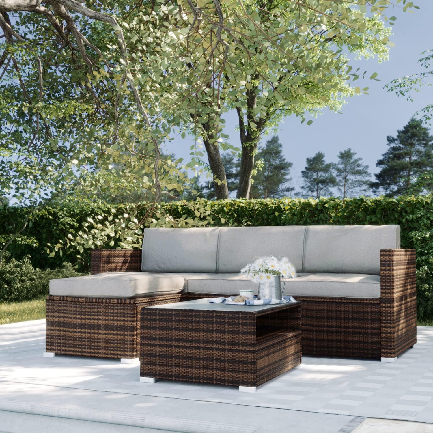 Transform Your Patio: The SUNBURY 5-Piece Outdoor Sectional Set Review