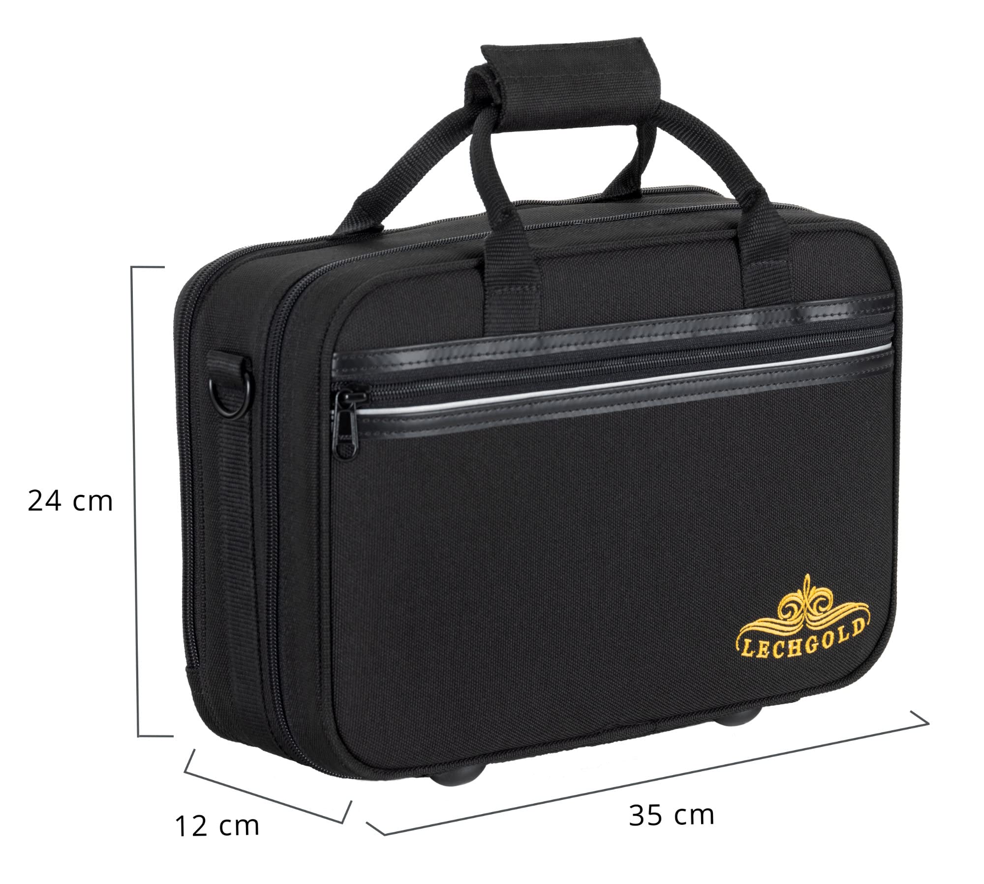 Estuche Ligero Lechgold para Clarinete (Boehm), Correa de hombro ajustable