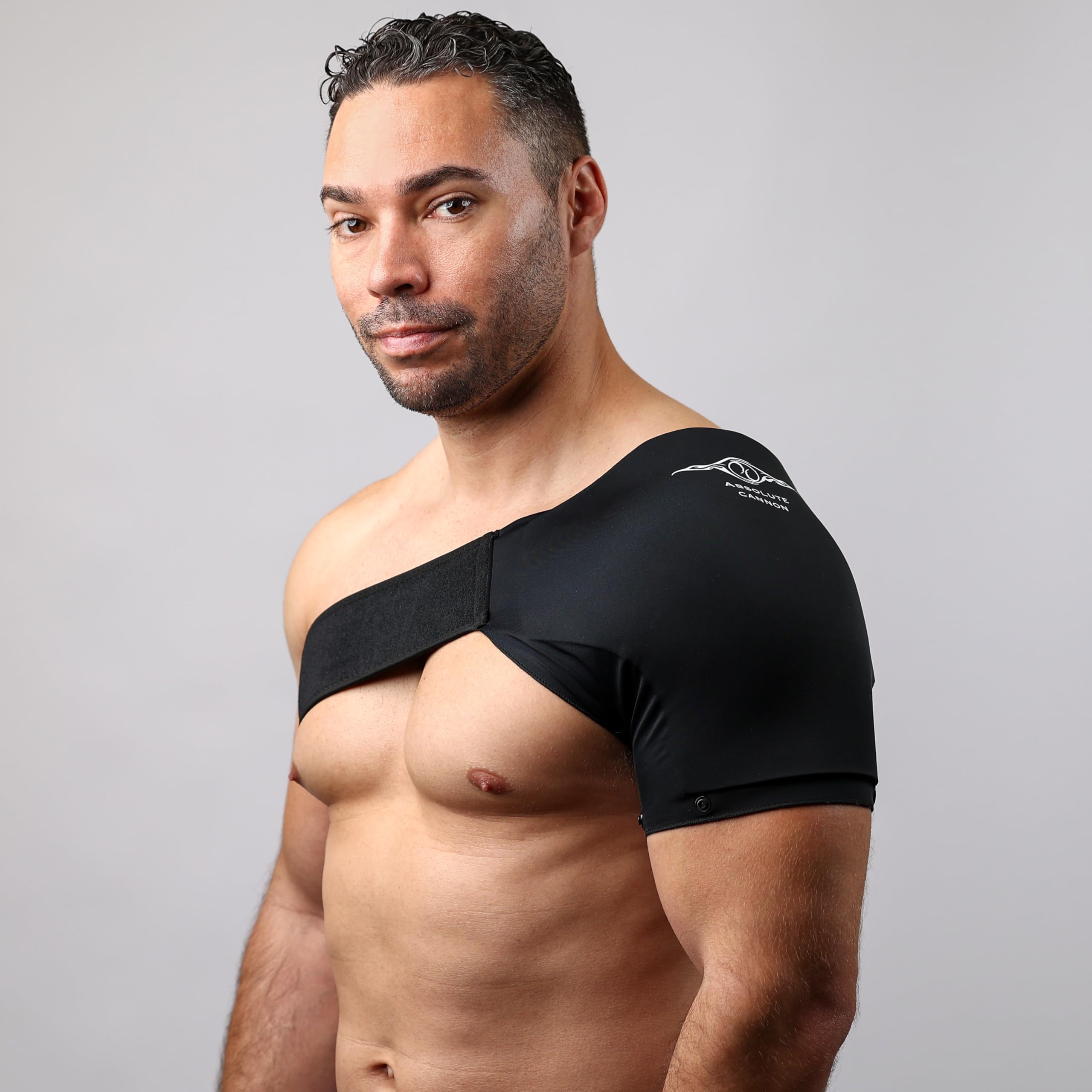 Hot Cold Shoulder Brace Reusable Ice and Heat Therapy Sleeve for Shoulder Pain Relief Recovery Support Adjustable and