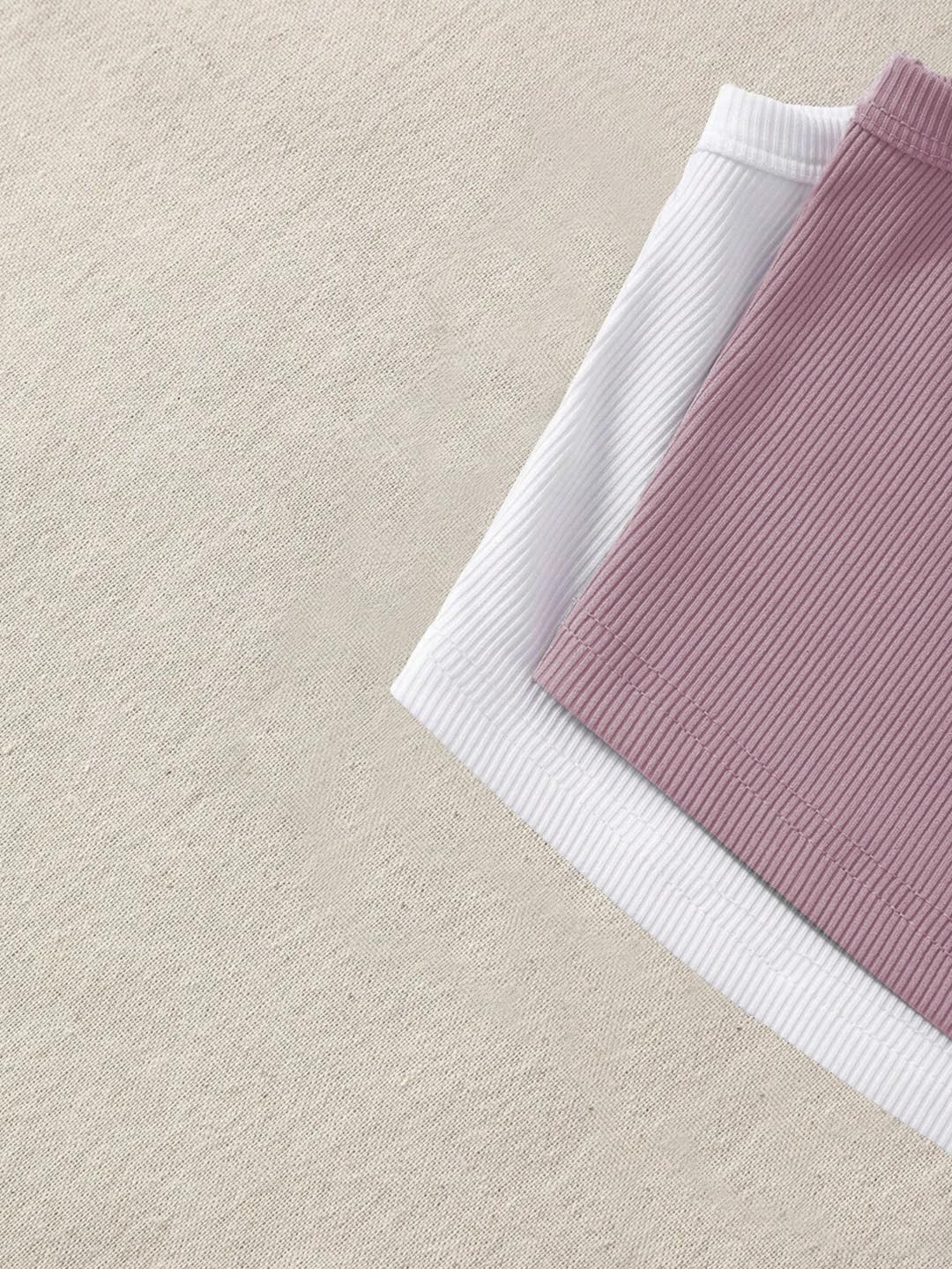 Toochki Confezione da 2 magliette corte, da donna, in cotone, stile casual