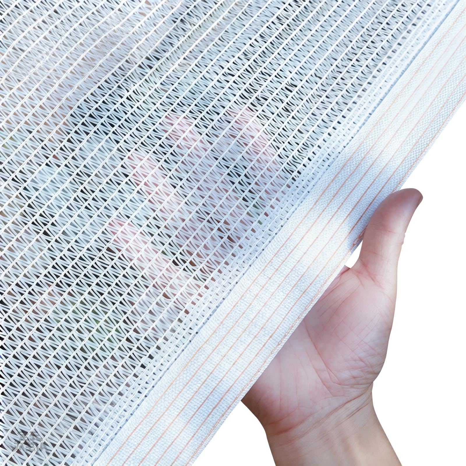 White Garden Shade Cloth, Garden Shade Cloth 50% Net Reinforced Grommets Breathable White Multiple Sizes(1x2.0 m(3.3x6.6ft))
