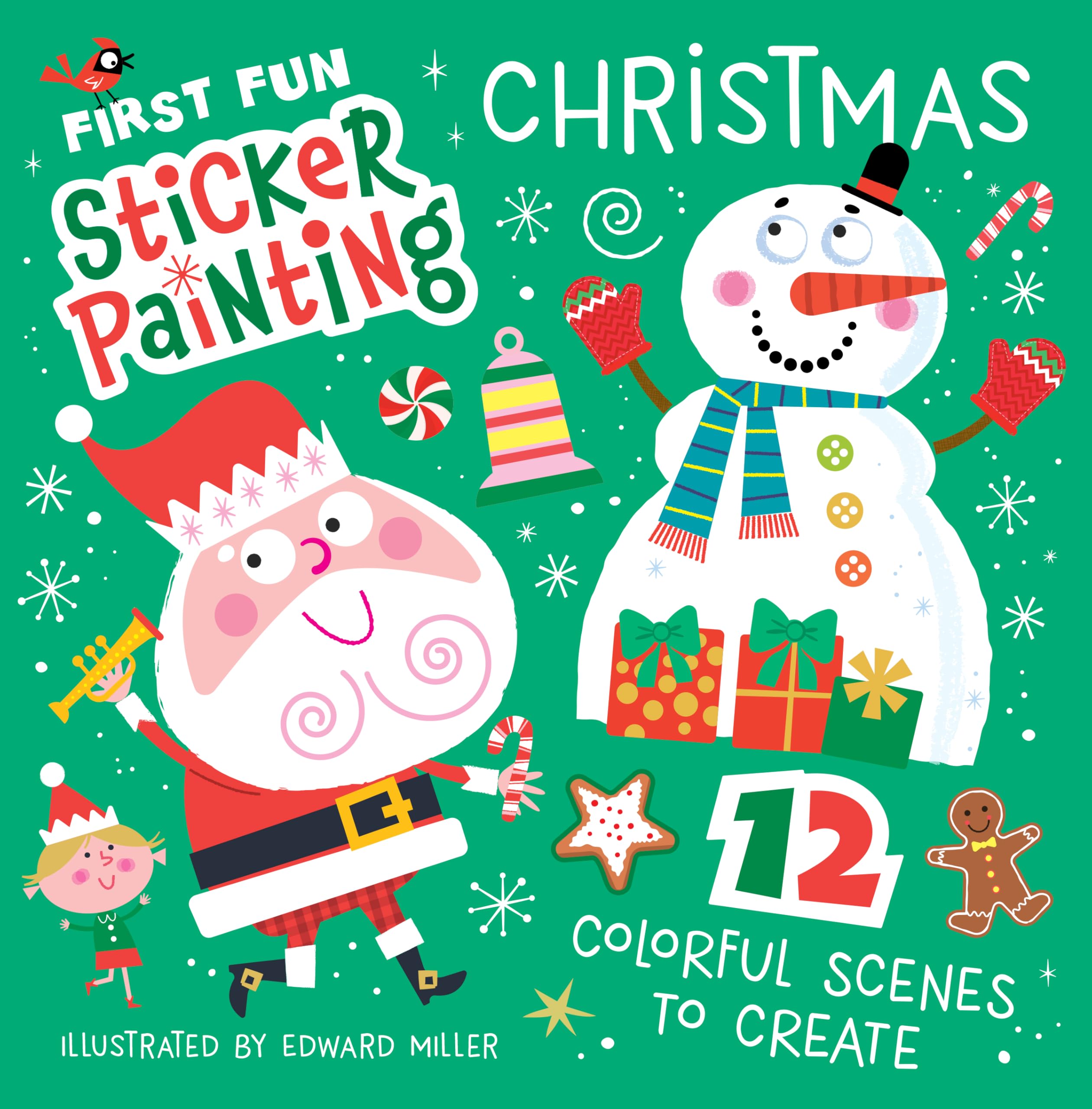 First Fun Sticker Painting Christmas