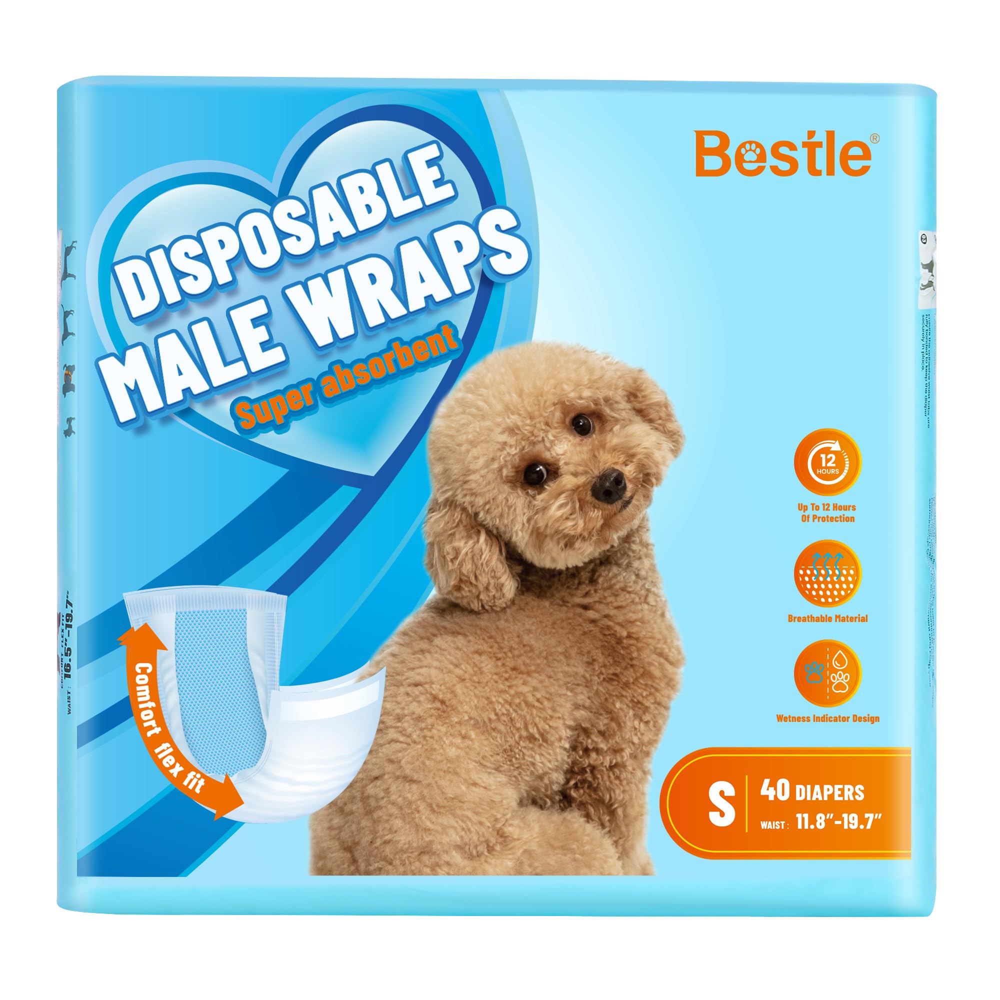Bestle Disposable Male Dog Wrap