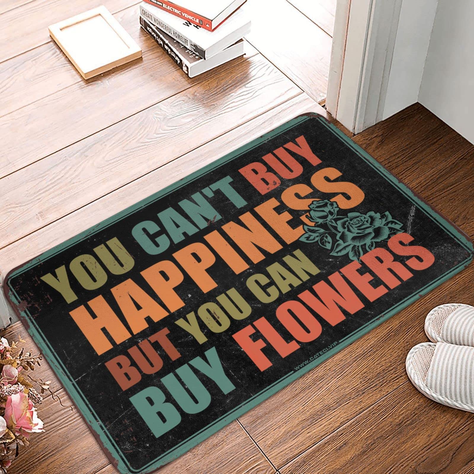 Tapis cadeaux pour mari et amateurs de jardinage : le paillasson d'entrée amusant de 65x90 cm