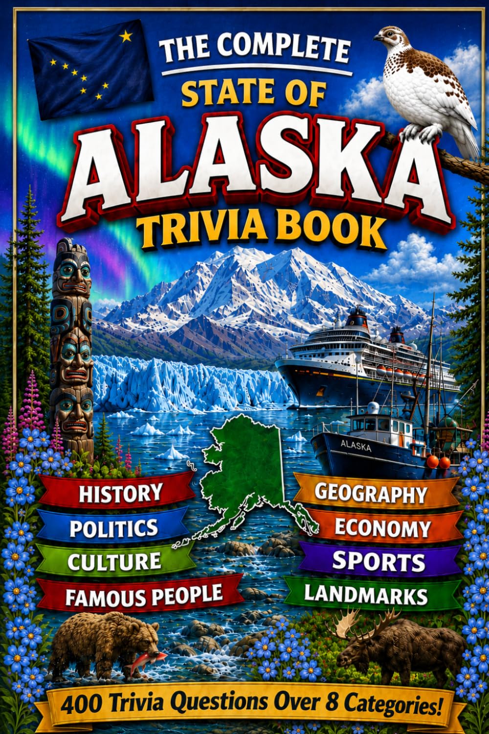 The Complete State of Alaska Trivia Book: 400 Alaska Trivia Questions Across 8 Categories