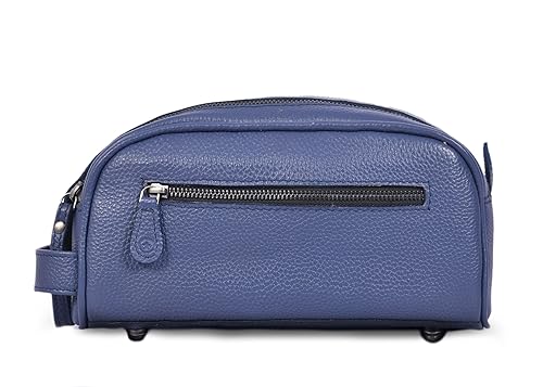 Miniatura 3 de Aaron Leather Goods - Neceser de viaje, de cuero de alta calidad, con forro impermeable  Dopp de estilo vintage, hecho a mano, tamaño king - Kit